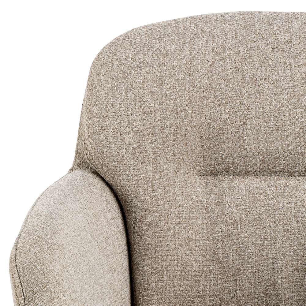 ACTONA GROUP Chaise de salle à manger »Dora mit Armlehnen - gepolstert & bequem, moderner Küchenstuhl« () Revêtement en tissu agréable & grand confort d’assise pour une position détendue