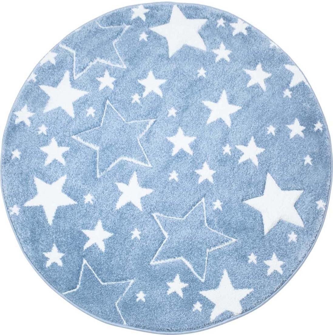 Image of Carpet City Kinderteppich »Bueno Kids 1325«, rund, 13 mm Höhe, Sternen-Teppich, 3D-Effekt, Weicher Flor, Pflegeleicht, Kinderzimmer bei Ackermann Versand Schweiz