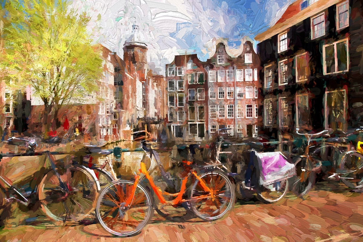 Image of Papermoon Fototapete "AMSTERDAM-ALTSTADT LONDON PARIS"