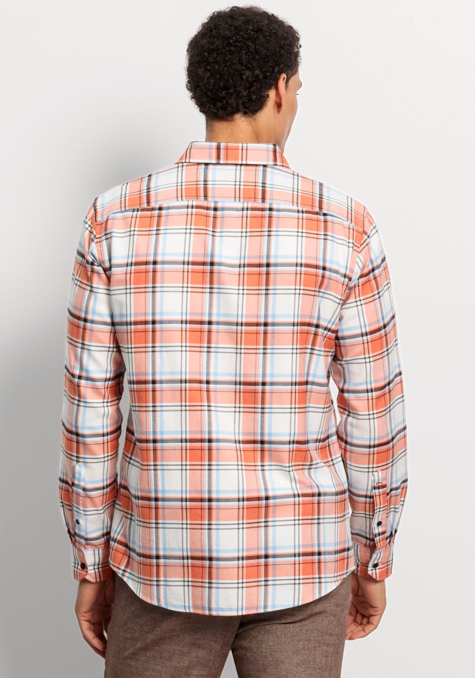 OLYMP Chemise à manches longues »Casual« im Karodessin, Brusttasche mit Knopf