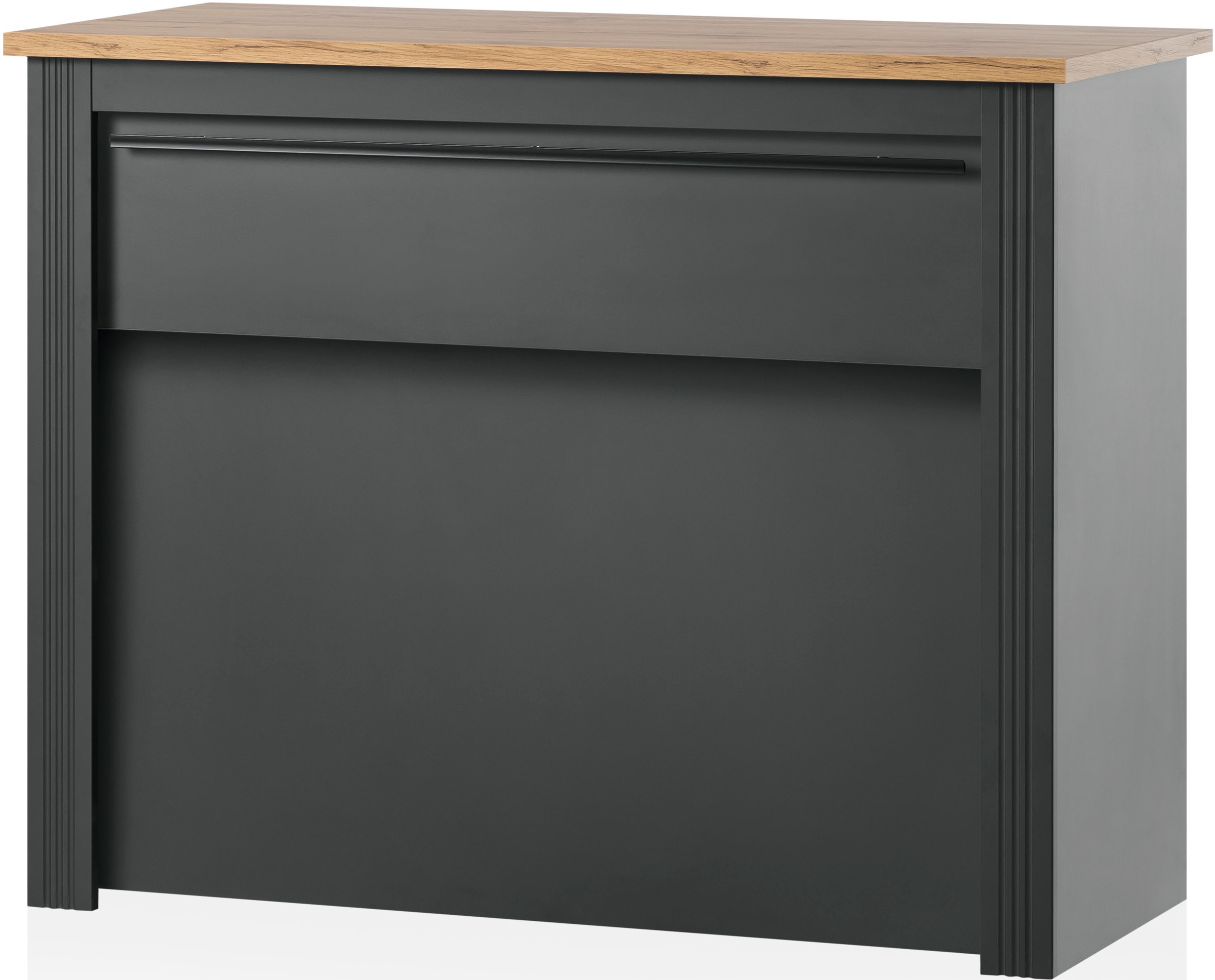 Goodproduct, GOODproduct Unterschrank »KS-Westminster« Küchentheke frei im Raum stellbar, Höhe 105 cm, exclusiv by Otto, grau dunkel, B/H/T: 130 cm x 