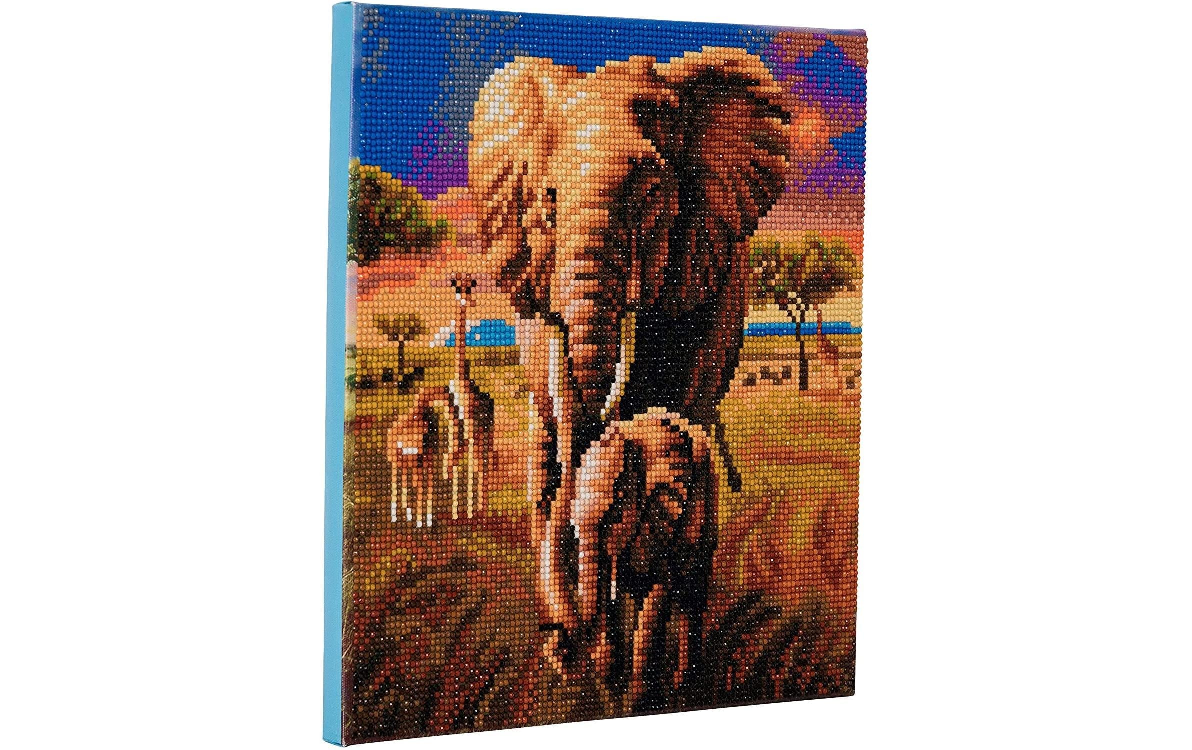   Set créatif »CRAFT Buddy Crystal Art Kit Savannah Elephant 30 x 30 cm«