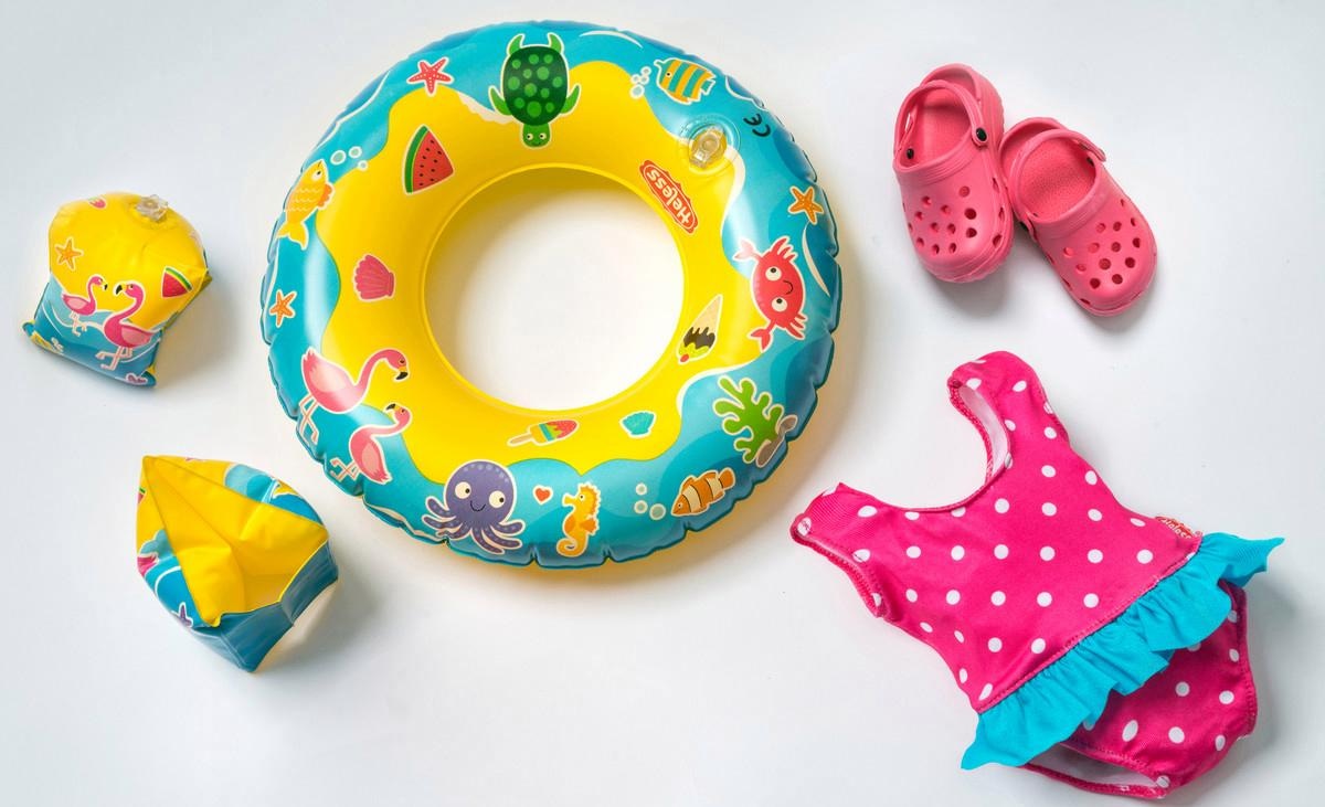 Image of Heless Puppenkleidung »Puppenschwimmset mit Badeanzug und Zubehör«, (Set, 6 tlg.) bei Ackermann Versand Schweiz