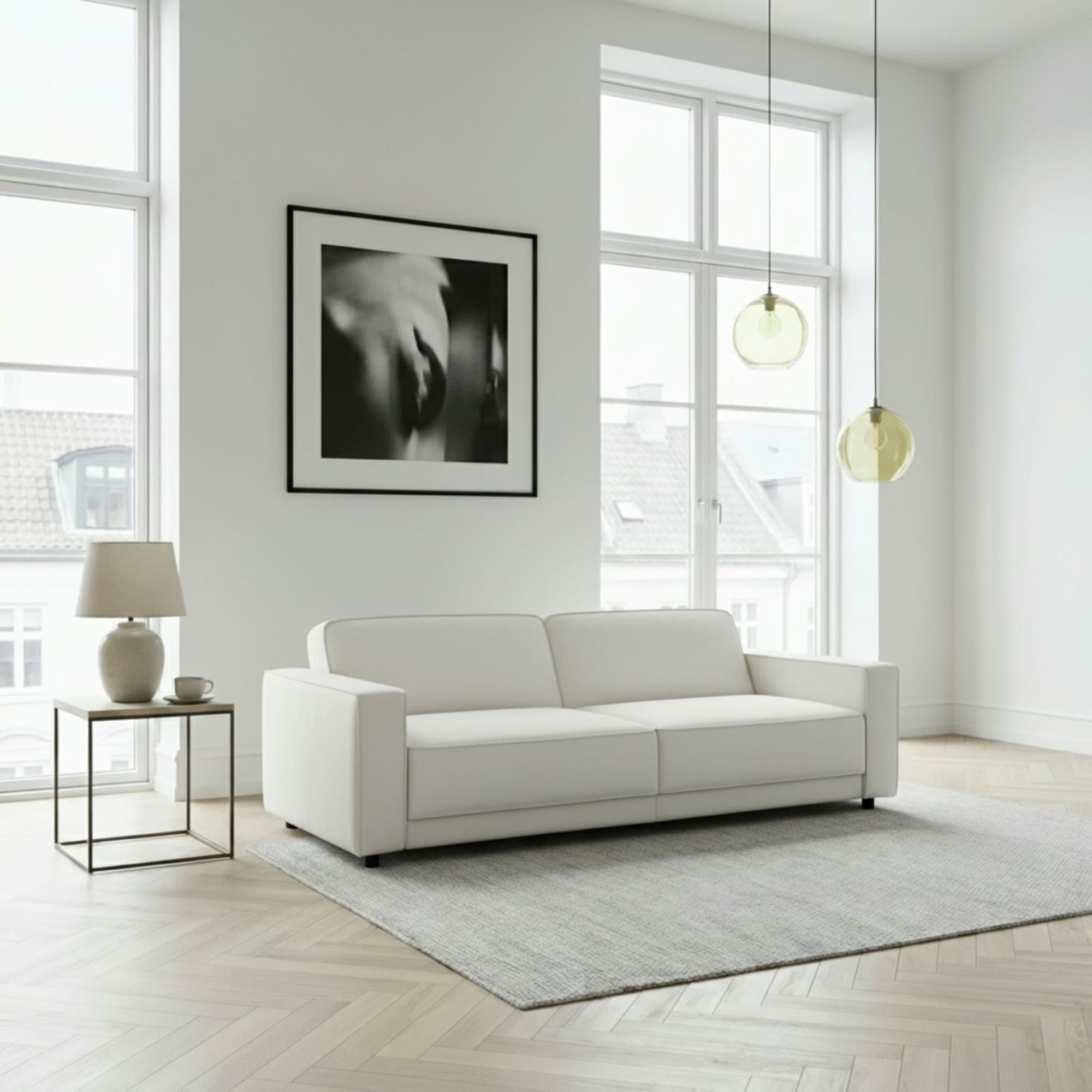 Image of Dorel Home 3-Sitzer "ALLIE Schlafsofa 225 cm" Bett-Funktion (108/190cm), trendiger Cord o. pflegeleichter Velours