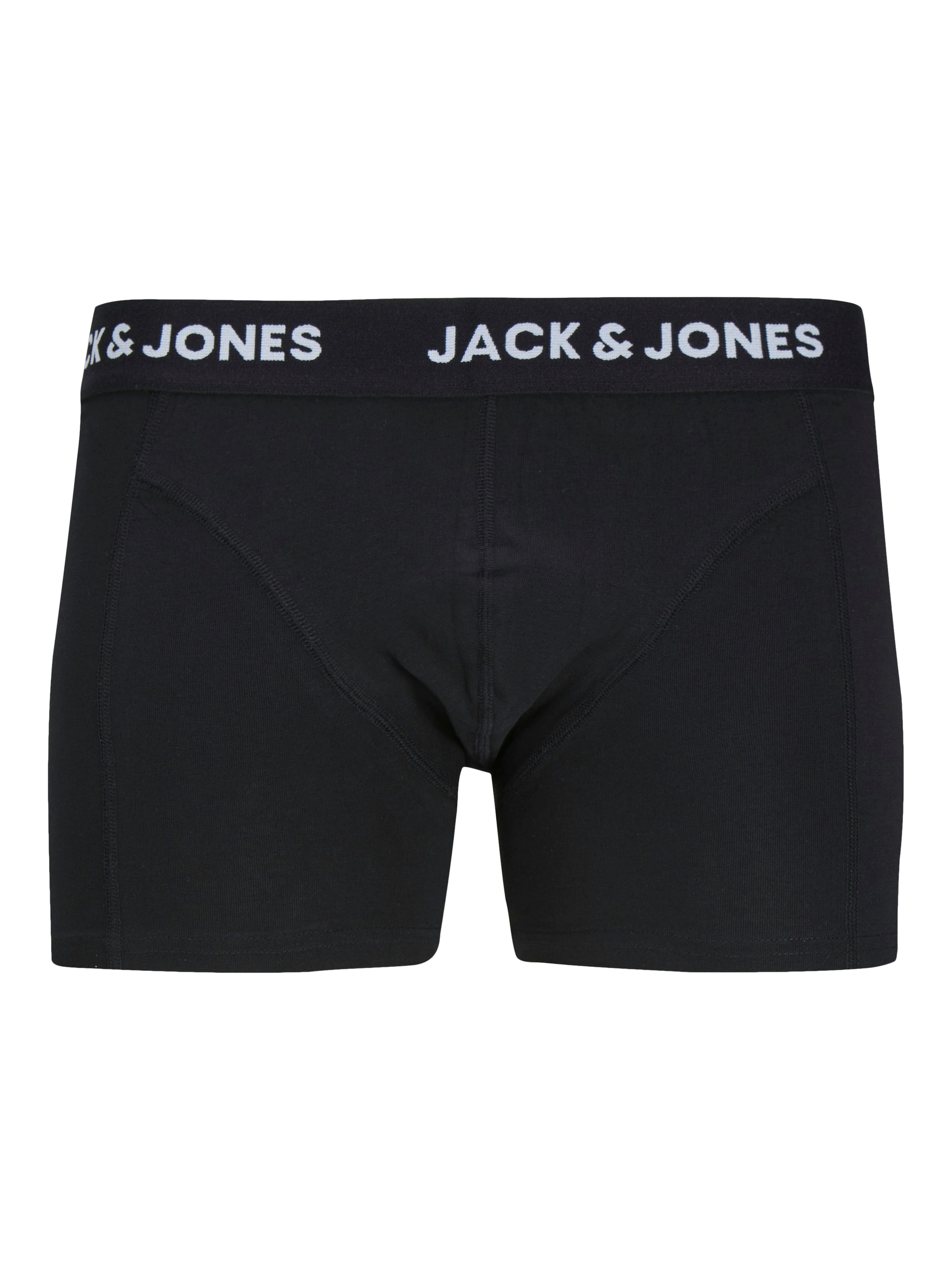 Jack & Jones Boxer »JACANTHONY  im 3er Pack mit Logo-Bund und weichem Griff« Packung, 3 cuis unifarben mit Farbeinsatz, modisch, eng anliegend, Baumwollmischung