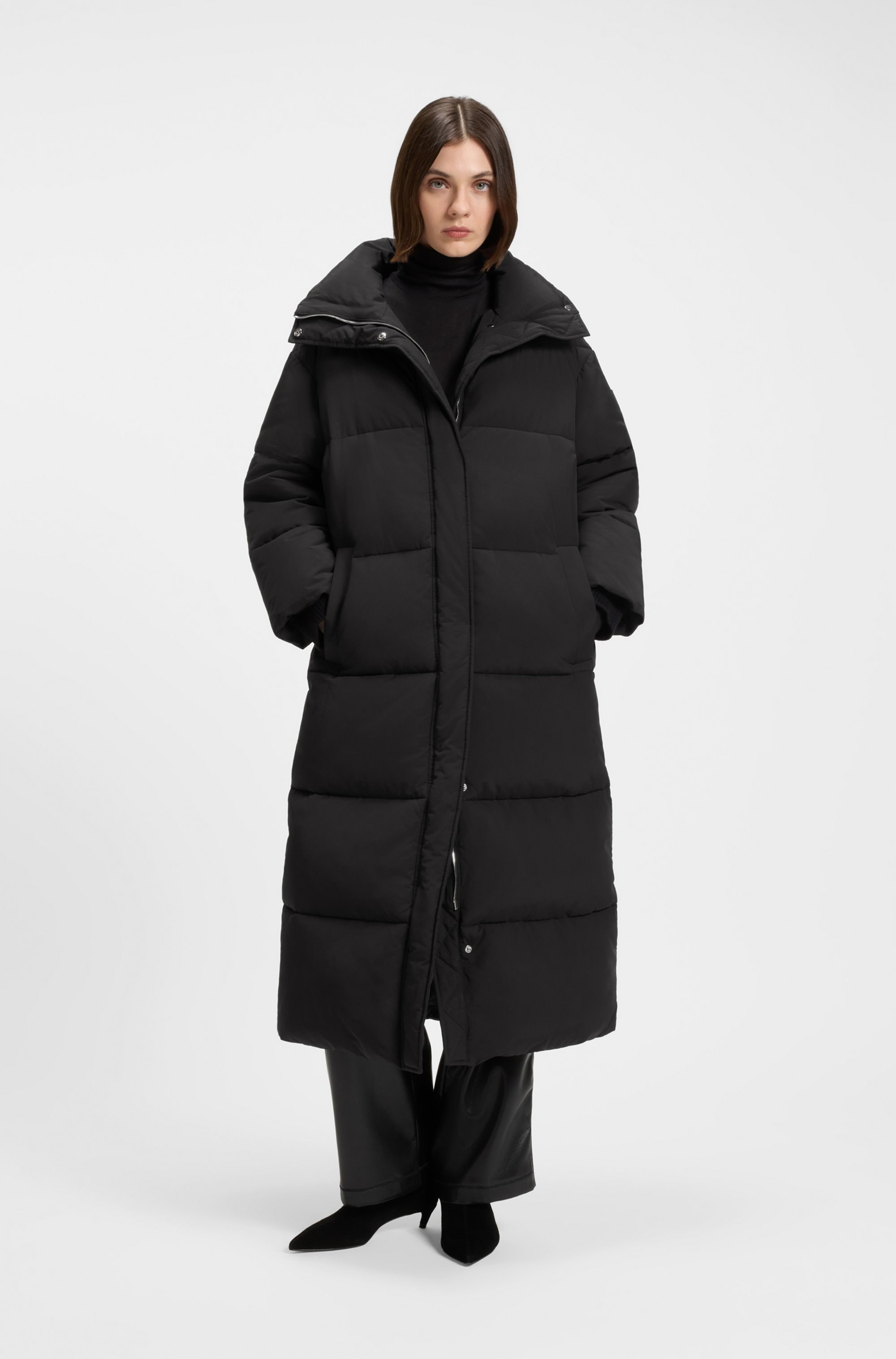 Image of BOSS ORANGE Steppmantel "Pyrani Premium Damenmode" mit Stehkragen, arktischer Parka-Stil