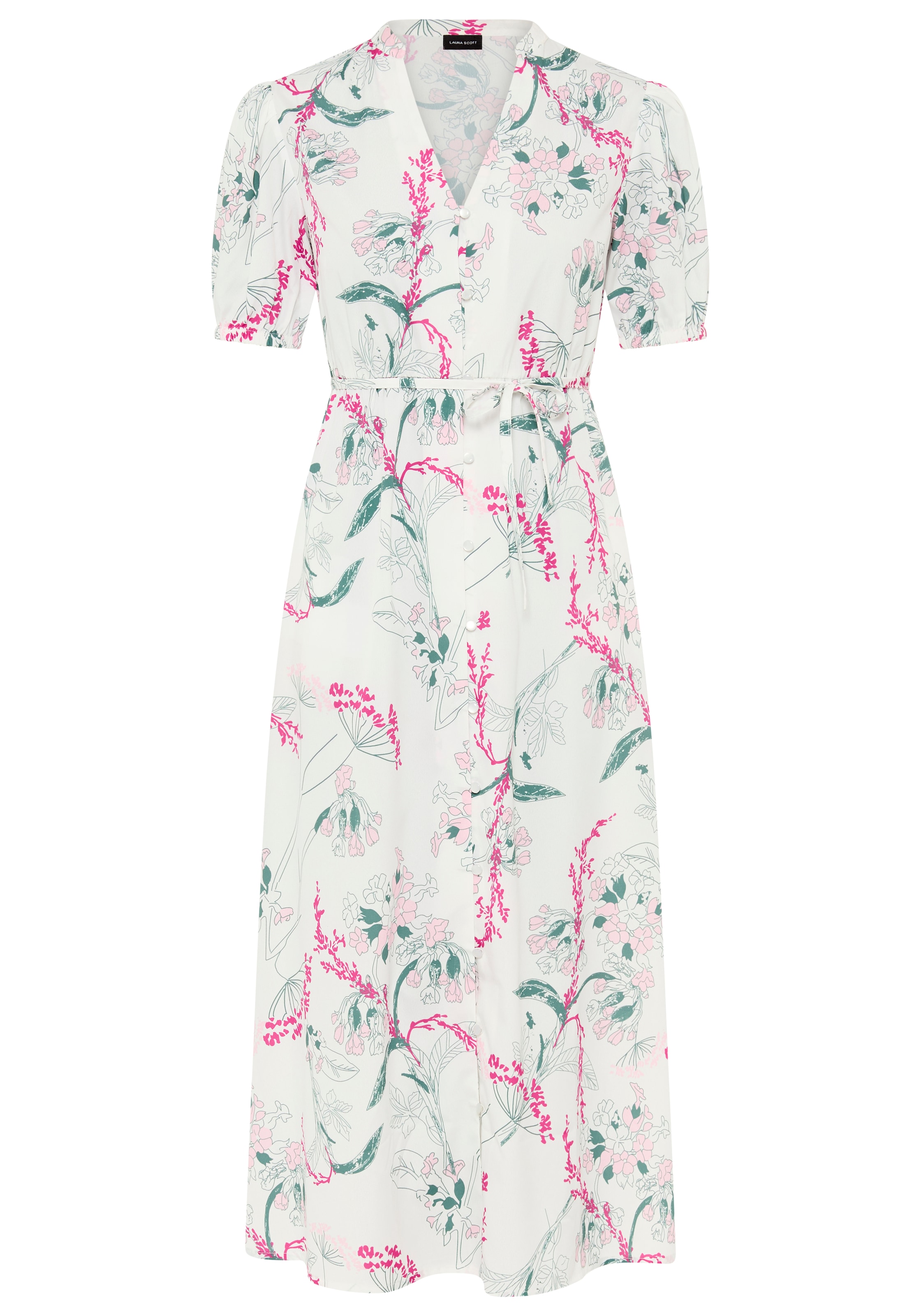 Laura Scott Robe chemisier femininer Stil, für vielseitige Anlässe, aus Polyester