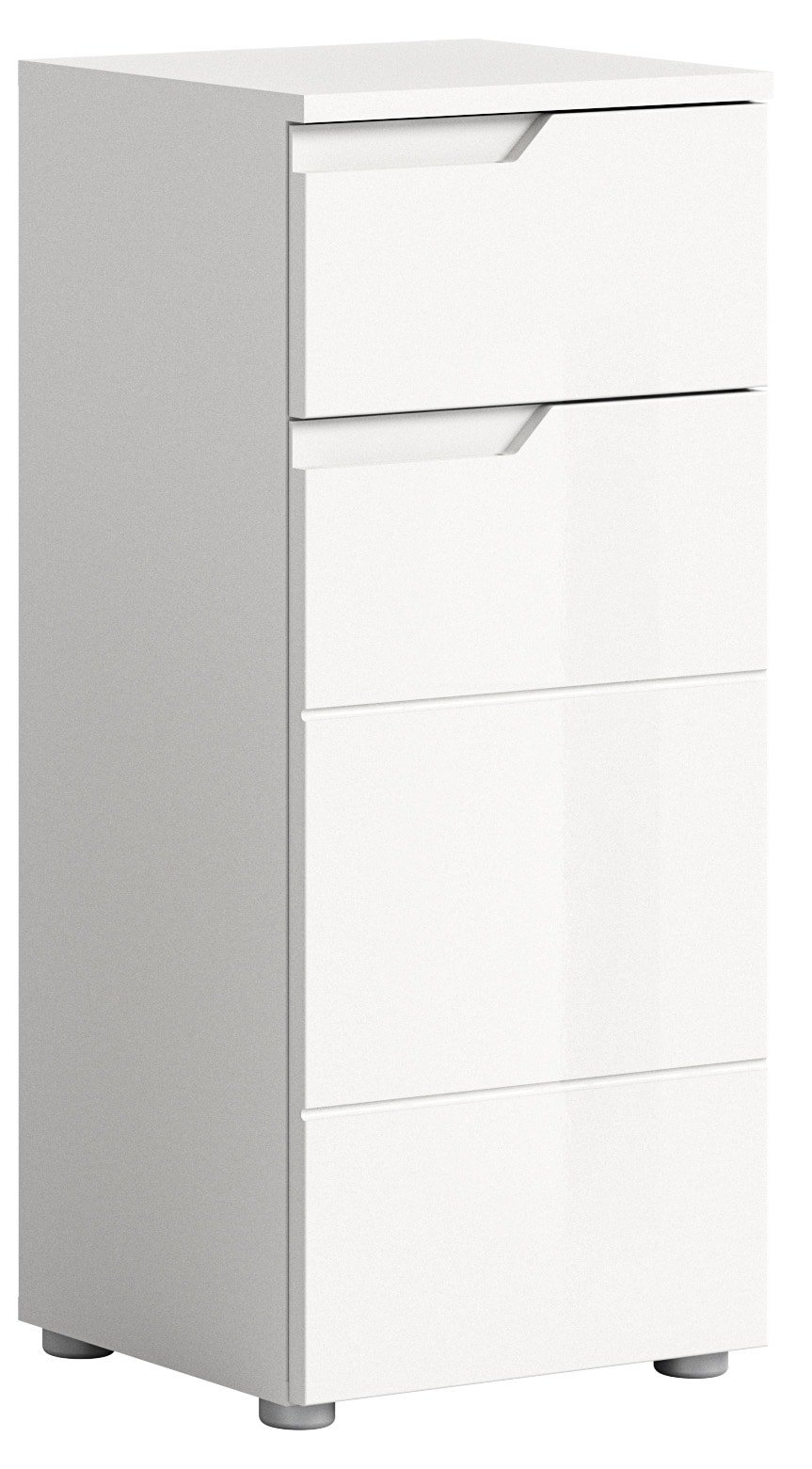 Image of welltime Unterschrank "CAPRI, Höhe 87 cm, 1 Schubkasten, 1 Tür mit Softclose-Funktion" Standschrank, Badschrank, Kommode, Badkommode, Anrichte, Midischrank