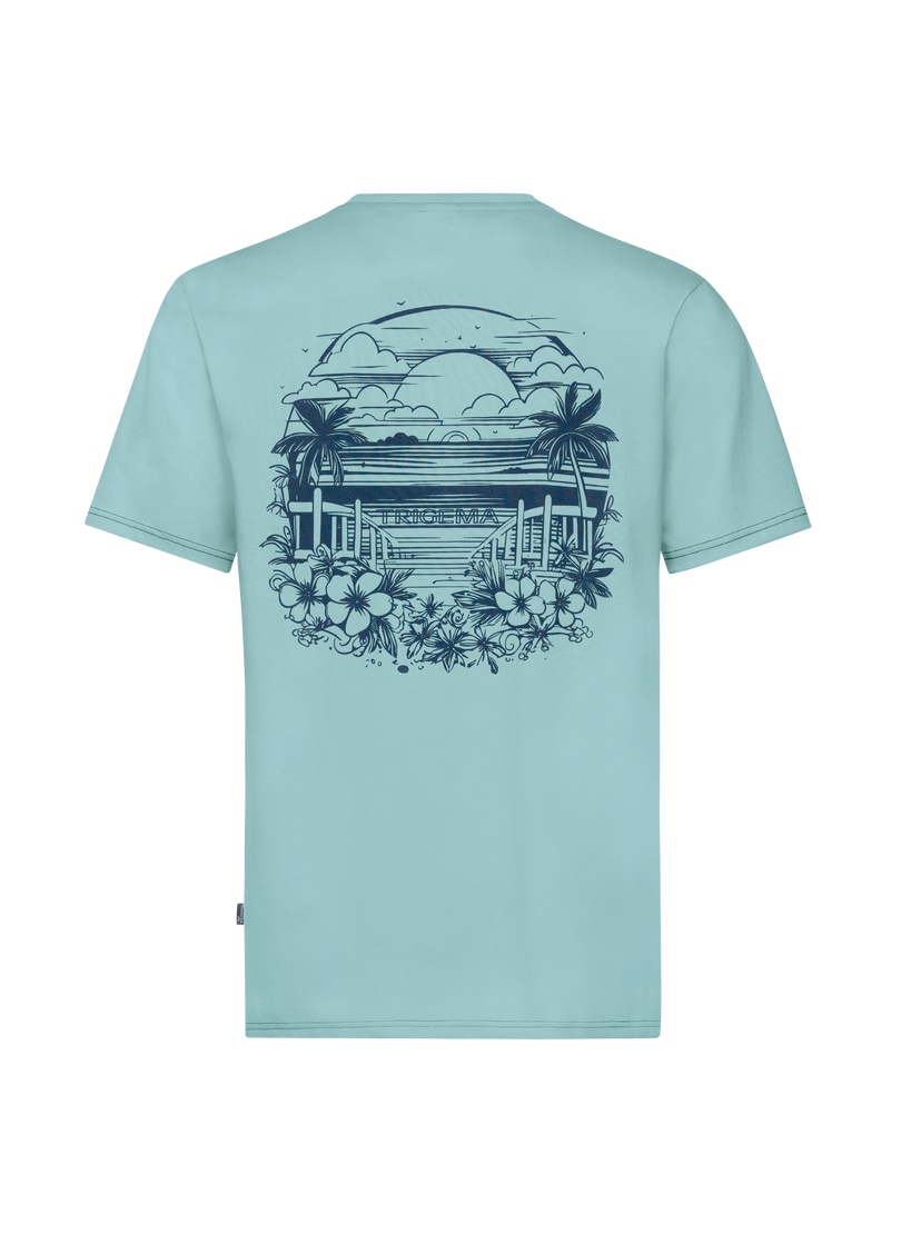 Trigema T-Shirt »TRIGEMA T-Shirt mit grossem Backprint«, (1 tlg.)