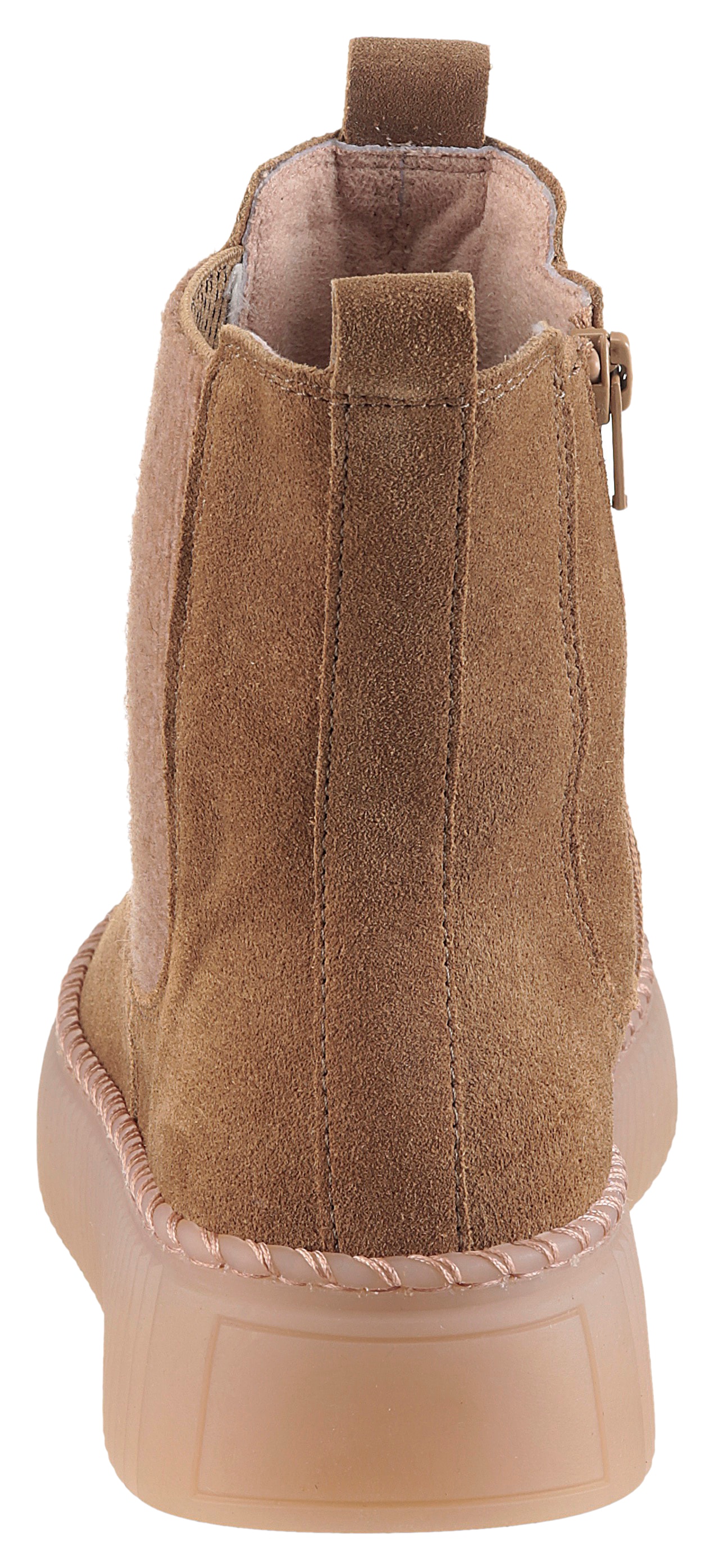 Gabor Chelseaboots  , Plateau, Stiefelette mit Stretcheinsatz an der Aussenseite