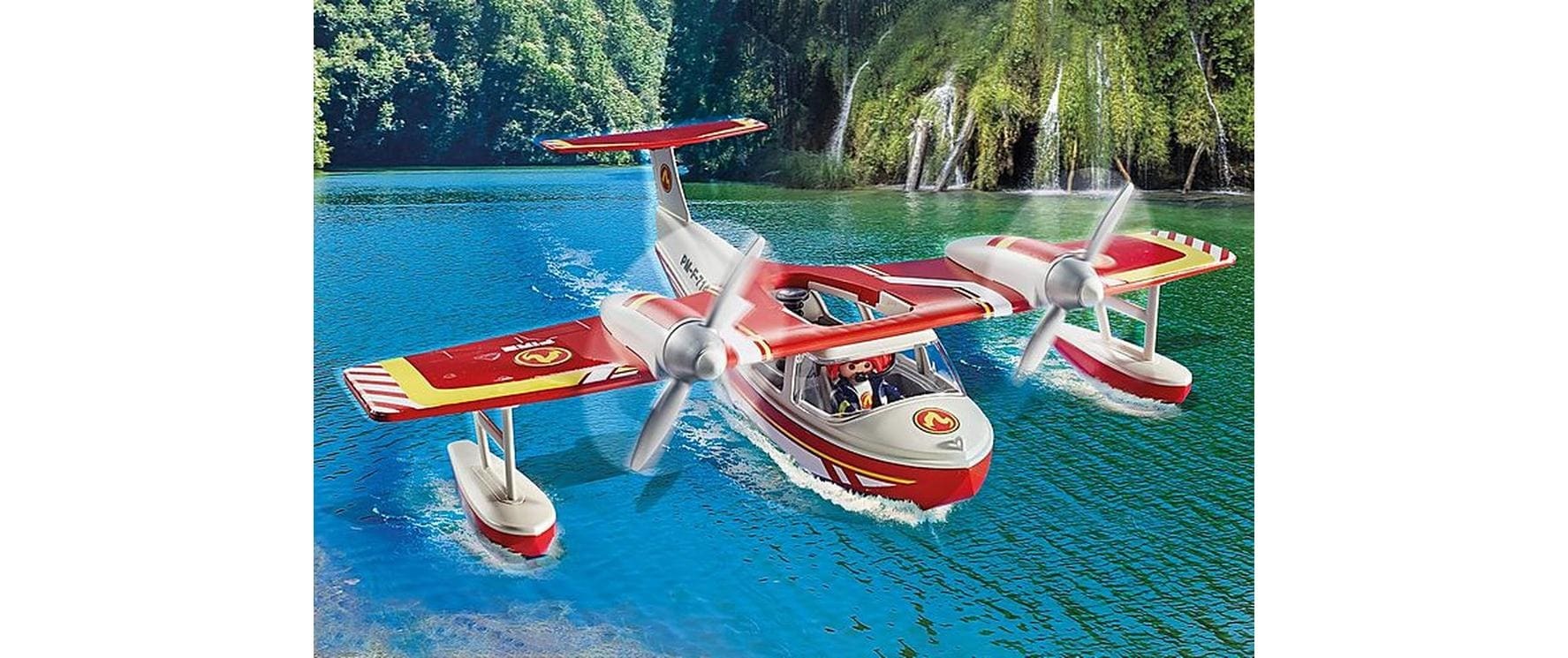 Playmobil® Briques de jeu »Action Heroes Feuerwehrflugzeug mit Löschfunktion 71463«