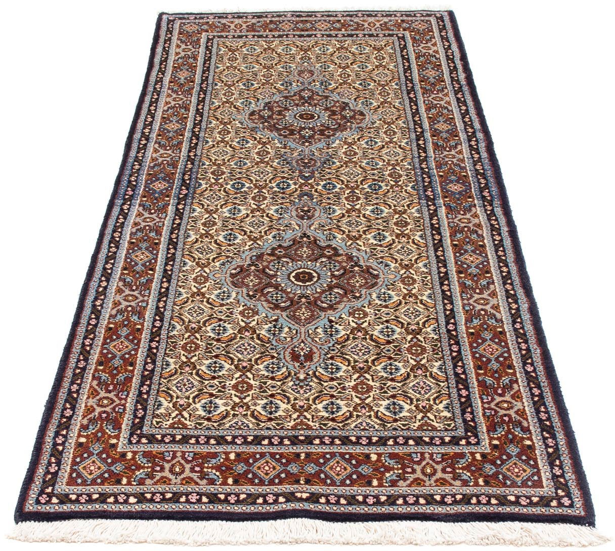 Image of morgenland Hochflor-Läufer »Moud Felder Beige 288 x 82 cm«, rechteckig, 1 mm Höhe, Unikat mit Zertifikat bei Ackermann Versand Schweiz