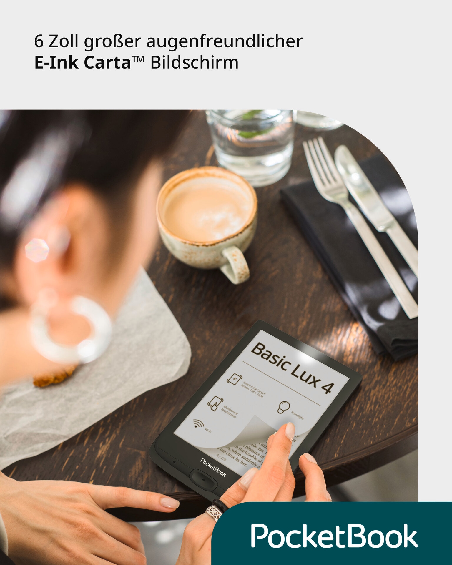 PocketBook E-Book »Basic Lux 4«, (15,2 cm / 6 Zoll),)