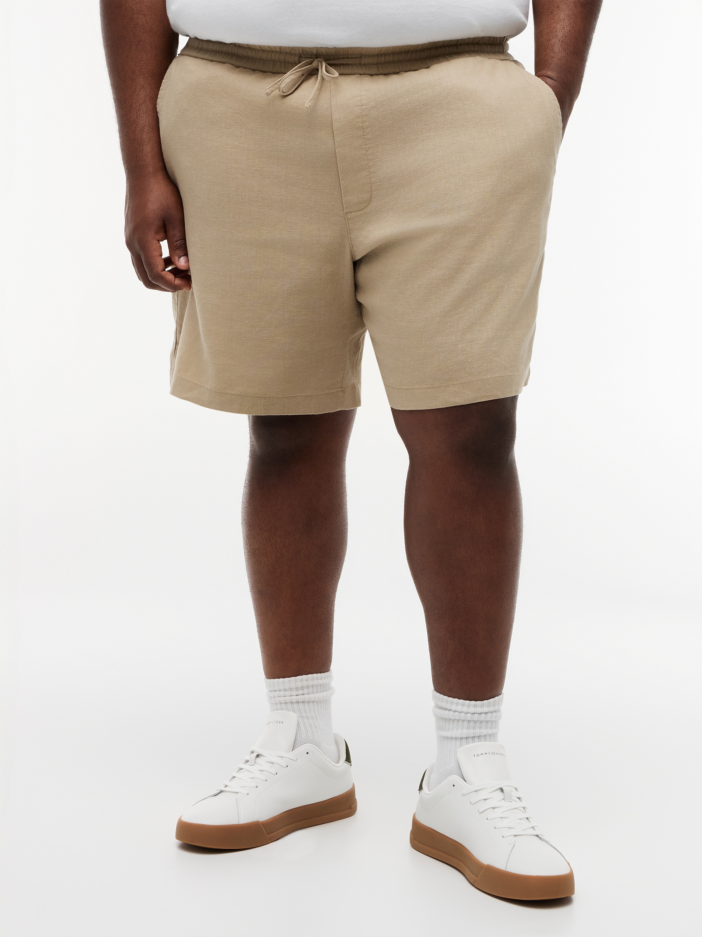 Tommy Hilfiger Big & Tall Chinoshorts »BT-DOVER«  Grosse Grössen, aus Leinenmix, regular fit, elastischer Bund