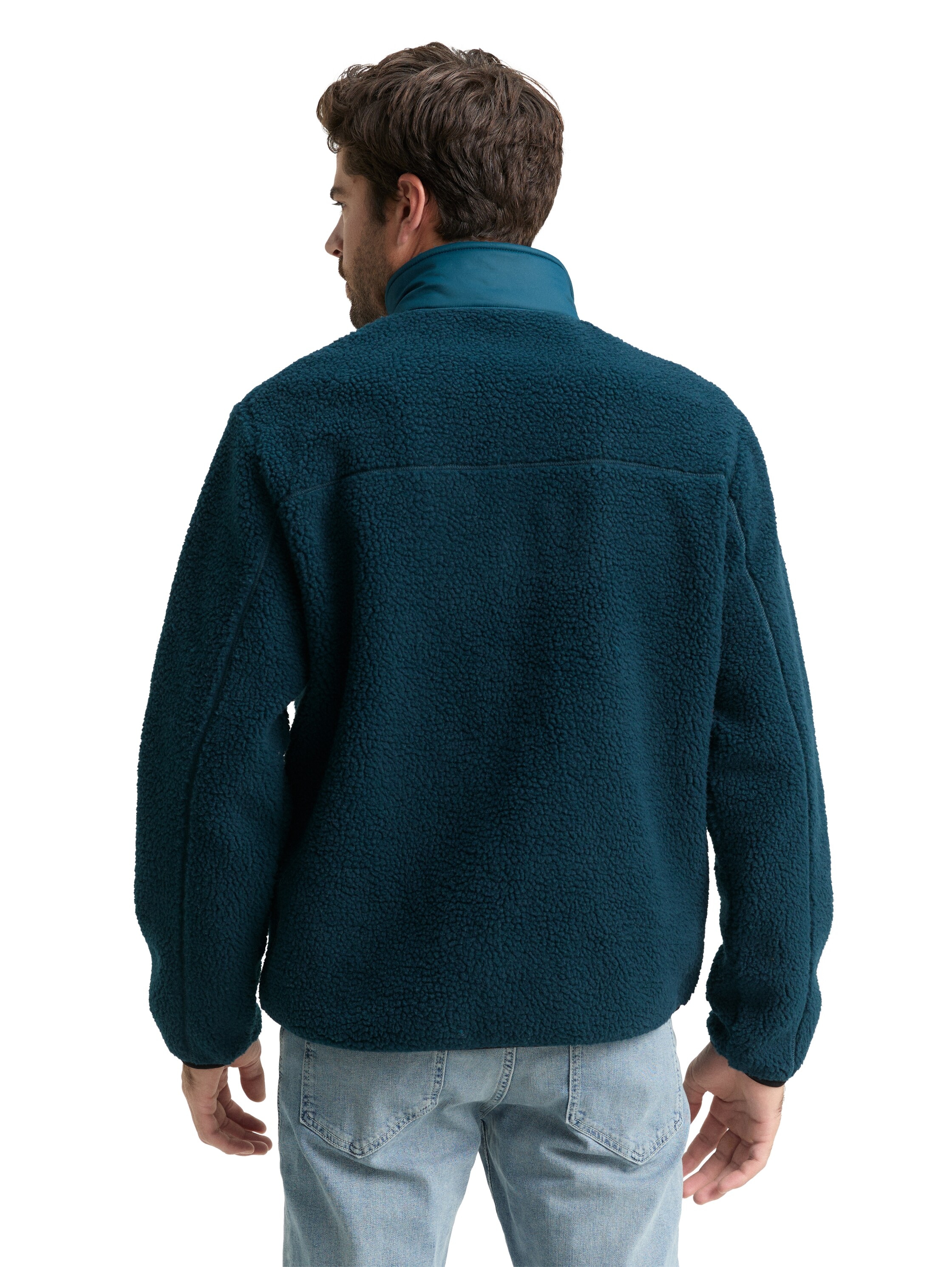 TOM TAILOR Denim Veste polaire mit Logo Stickerei