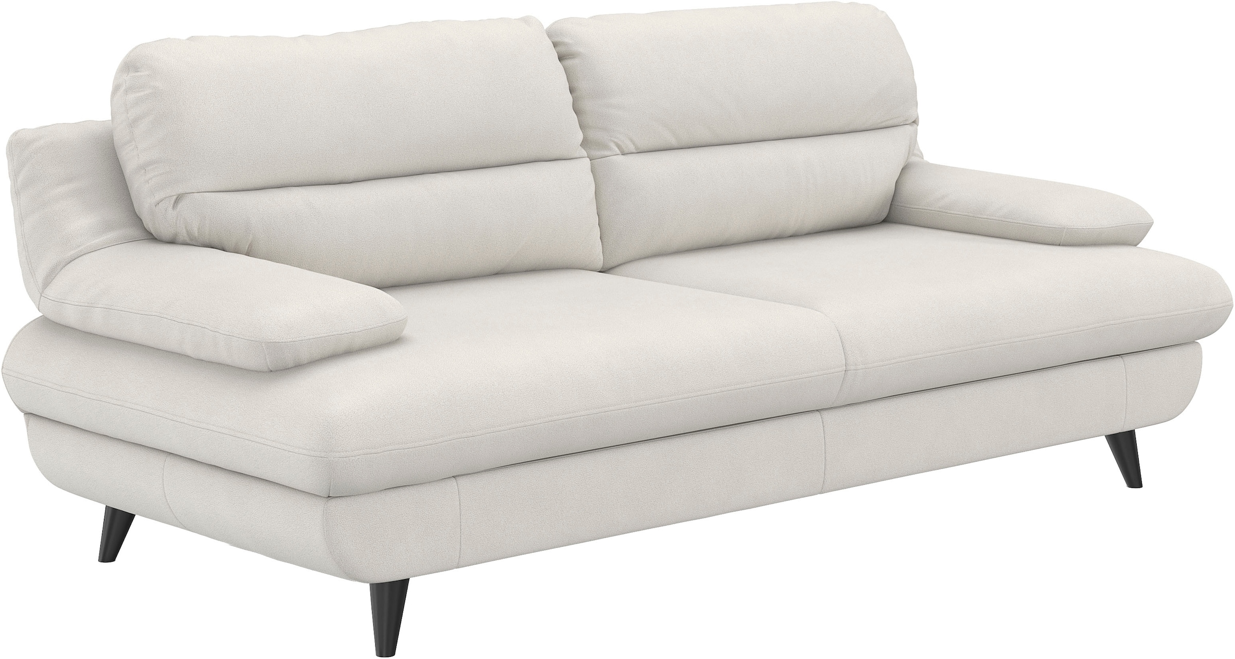COTTA 3-places »Pike, B: 218 cm« avec pieds en métal, également disponible en cuir véritable