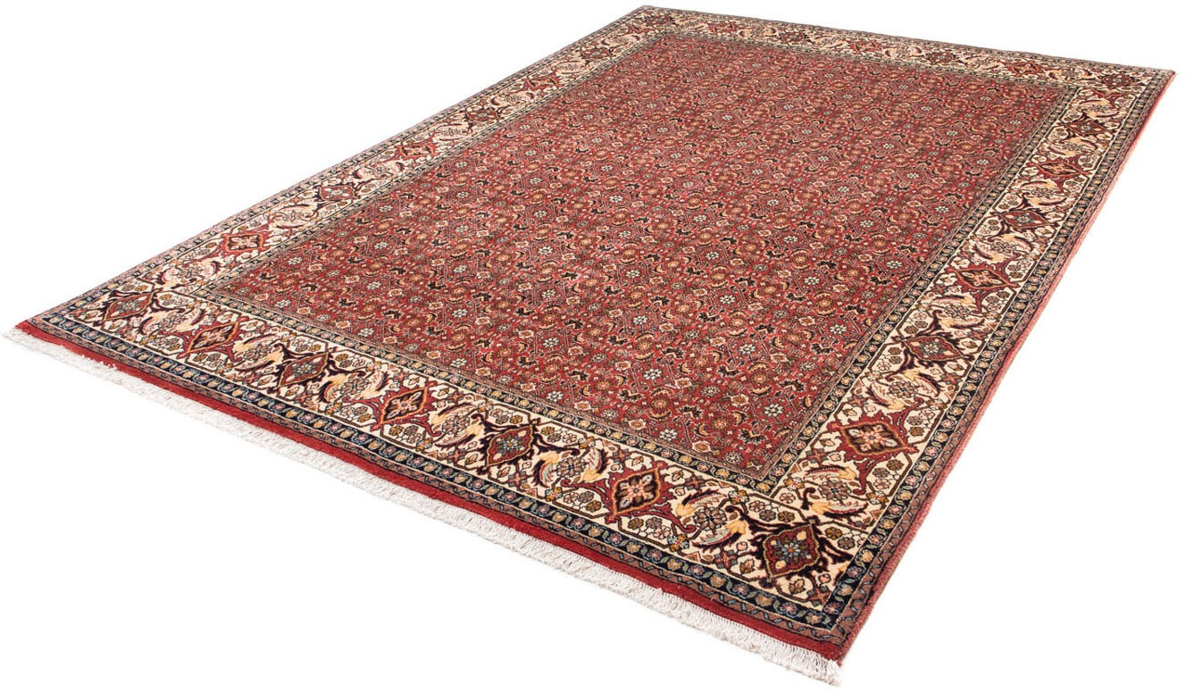 Image of morgenland Orientteppich »Perser - Bidjar - 275 x 196 cm - dunkelrot«, rechteckig, 15 mm Höhe, Wohnzimmer, Handgeknüpft, Einzelstück mit Zertifikat bei Ackermann Versand Schweiz