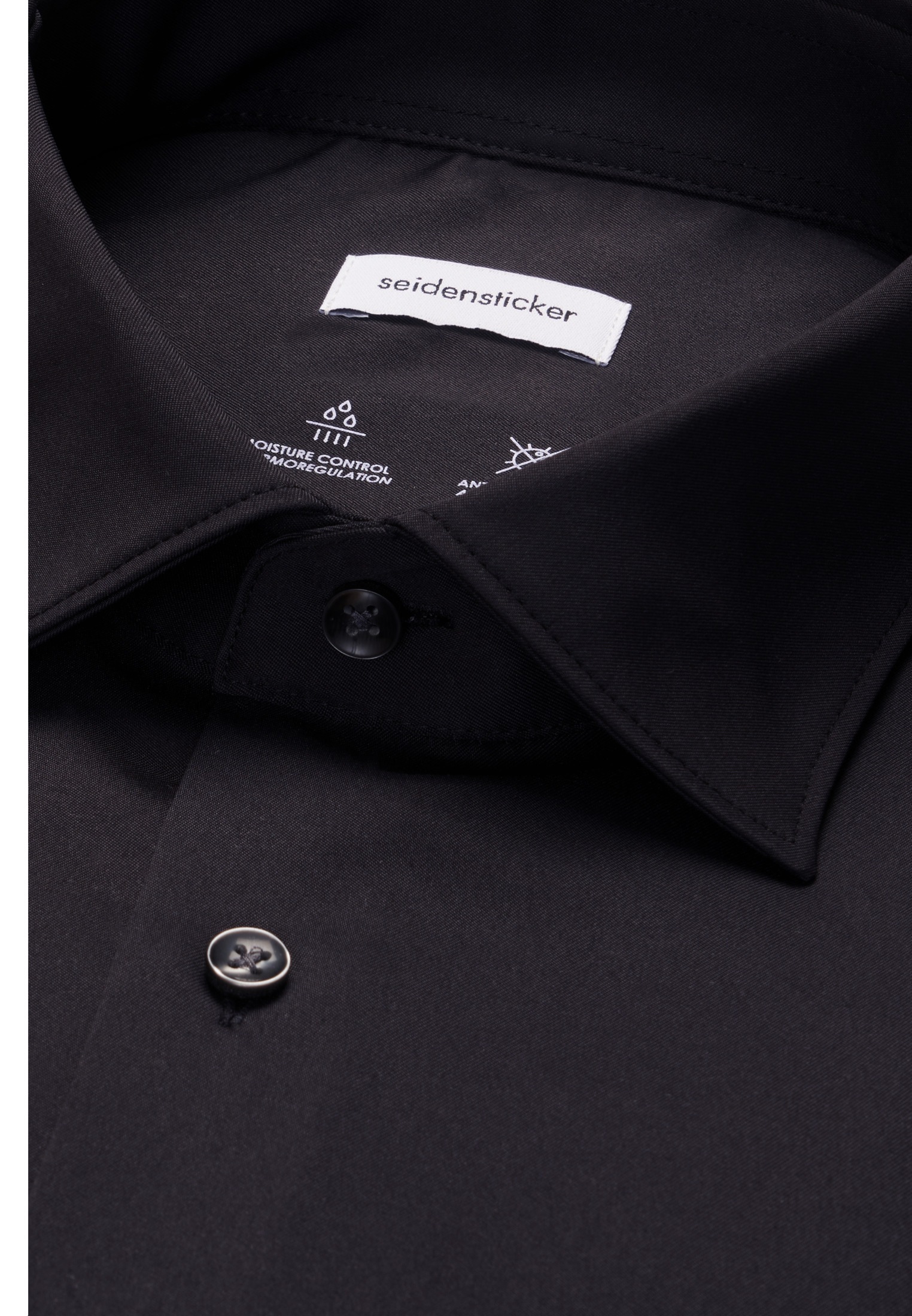 seidensticker Chemise d'affaires »Schwarze Rose« col Kent uni Regular 1/1