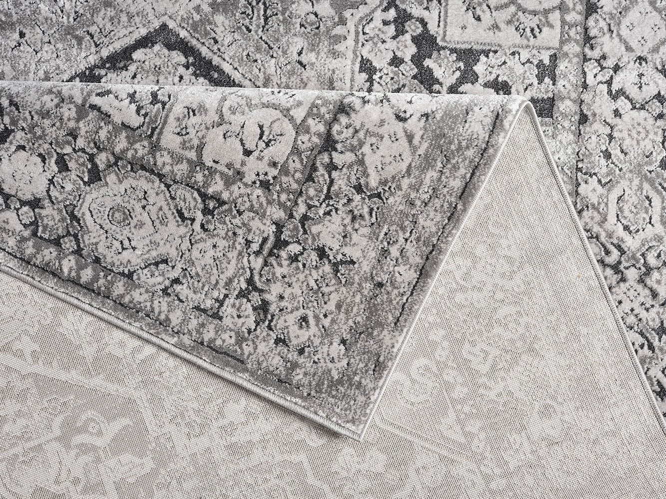 my home Tapis »Kylan, Hoch-Tief-Struktur, dezenter Glanz« Rectangulaire 9 mm Höhe Schrumpf-Garn-Effekt, im Vintage-Look, dichte Qualität, Wohnzimmer