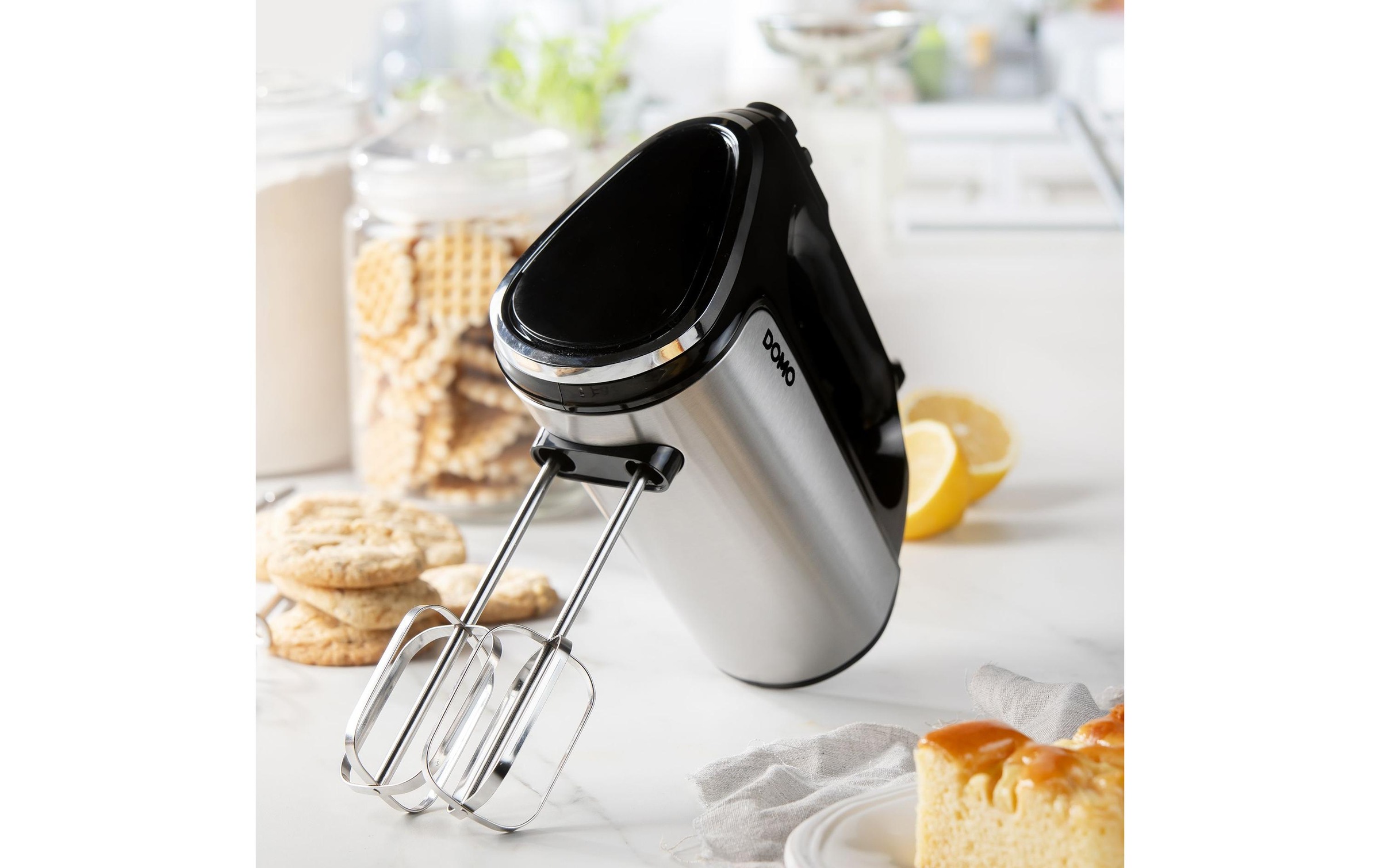 Domo Handmixer »DO9258M Schwarz/Silber«, 800 W