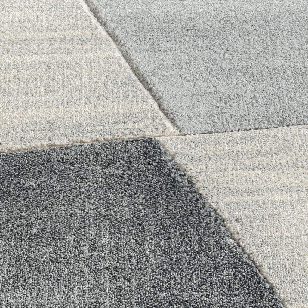 Carpet City Teppich »BONITO 9053«, rechteckig, 11 mm Höhe, Läufer, Flachflor, Hochtief-Muster/ 3D-Effekt, Geo-Muster, Wohnzimmer
