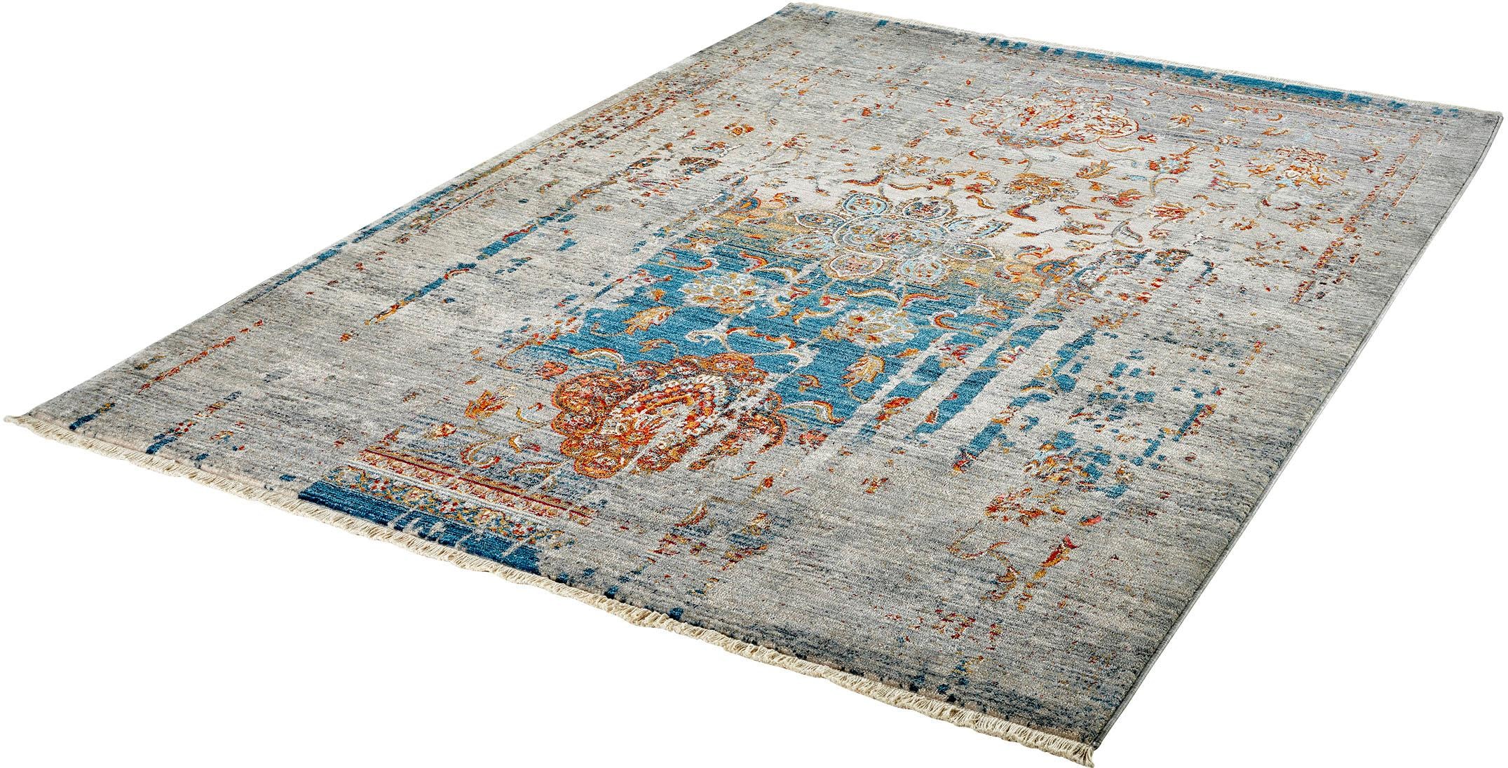 Image of Obsession Teppich "My Laos 453" rechteckig 14 mm Höhe modernes Vintage Design, mit Fransen
