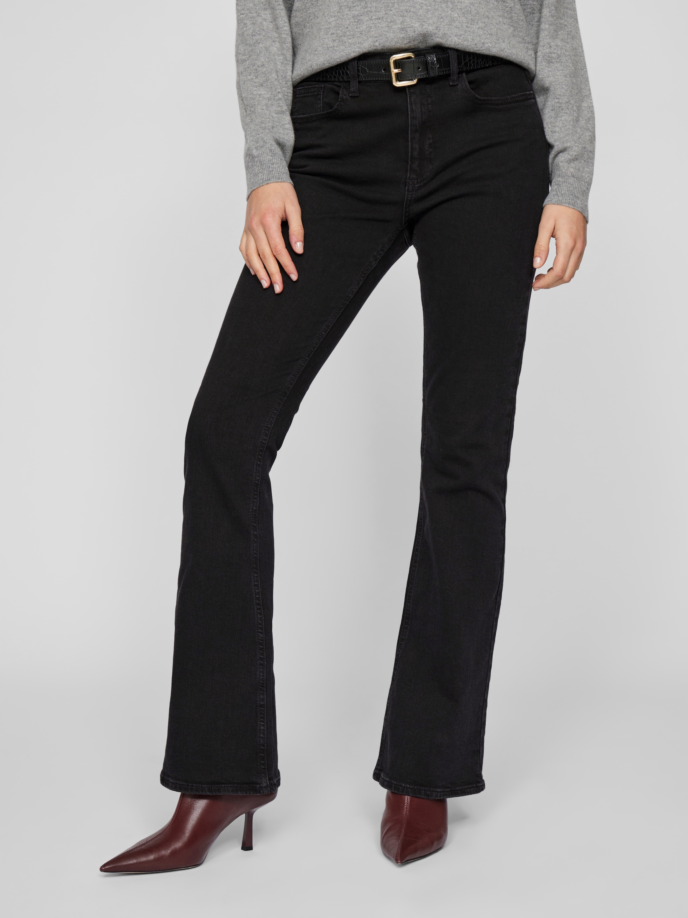 Image of Vila Bootcut-Jeans "VIBETTY RW FLARED JEANS BLK OSC221-NOOS"