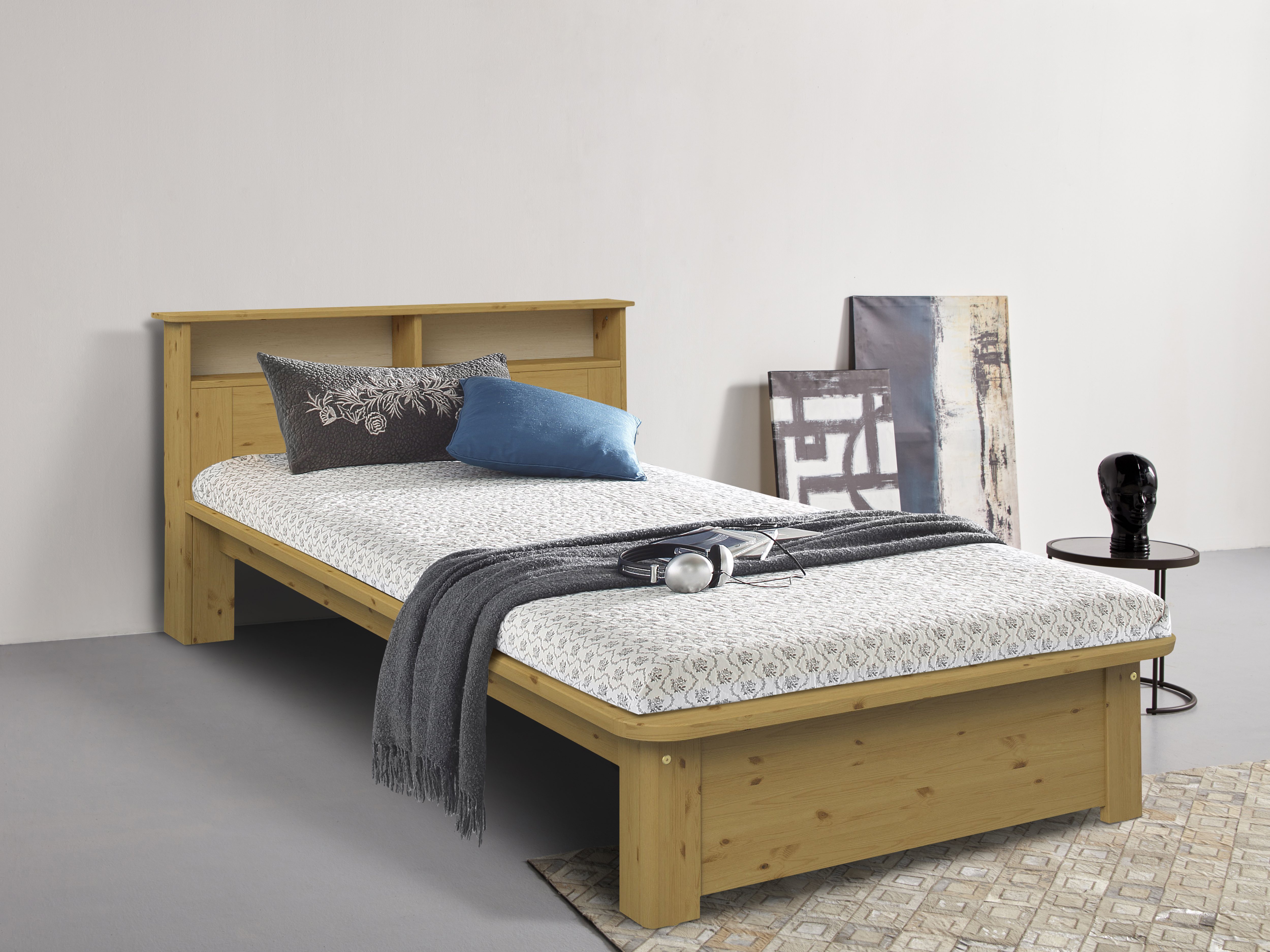 Bett »Kero«, BESTSELLER! Stauraum, zertifiziertes Massivholz