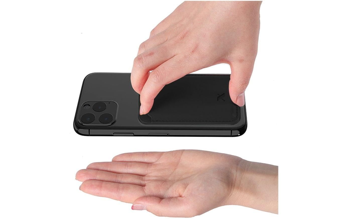 nevox Smartphone-Hülle »Leder Schwarz«