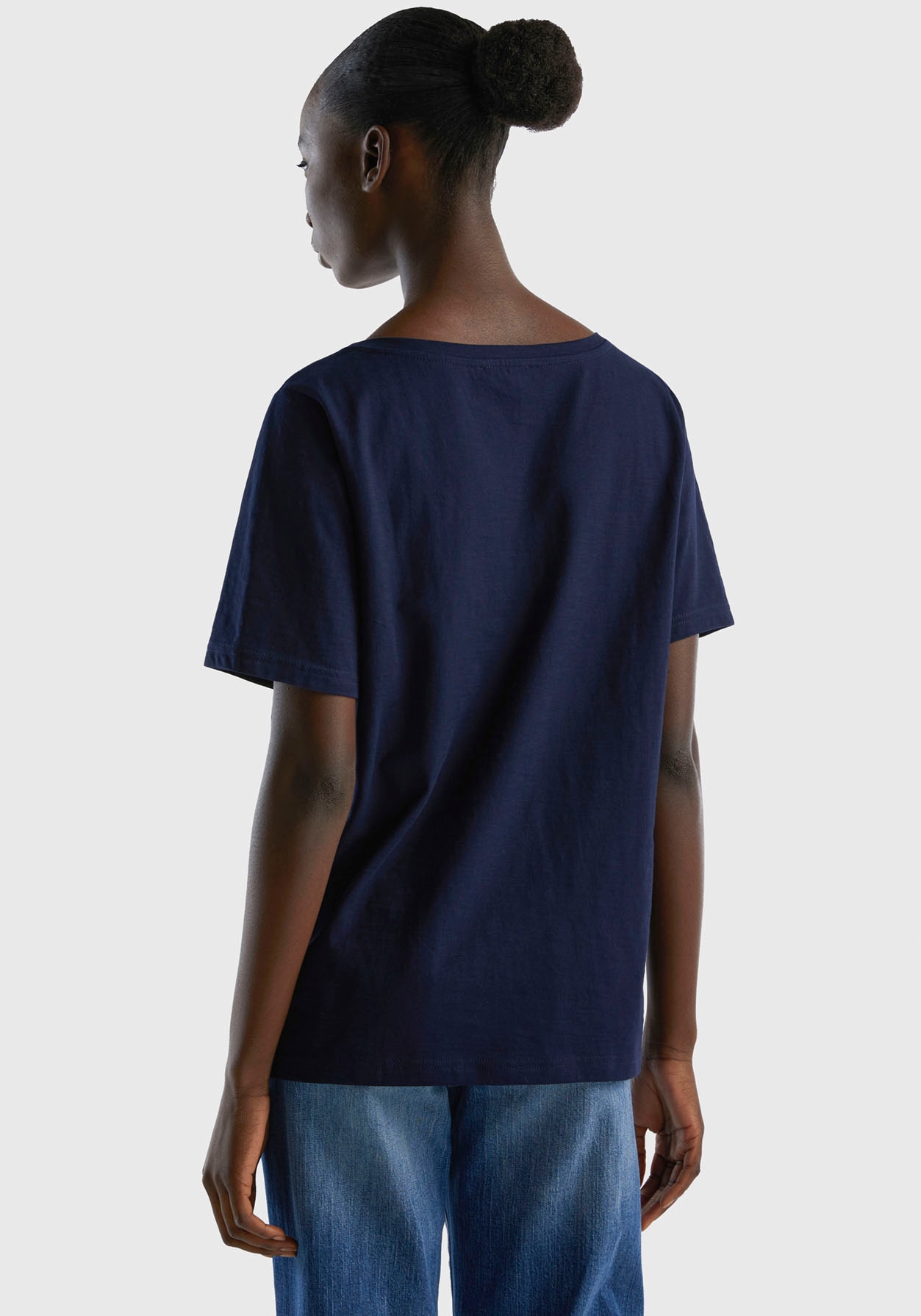 ♕ United Colors of bestellen Flammgarnjersey Benetton aus T-Shirt, versandkostenfrei