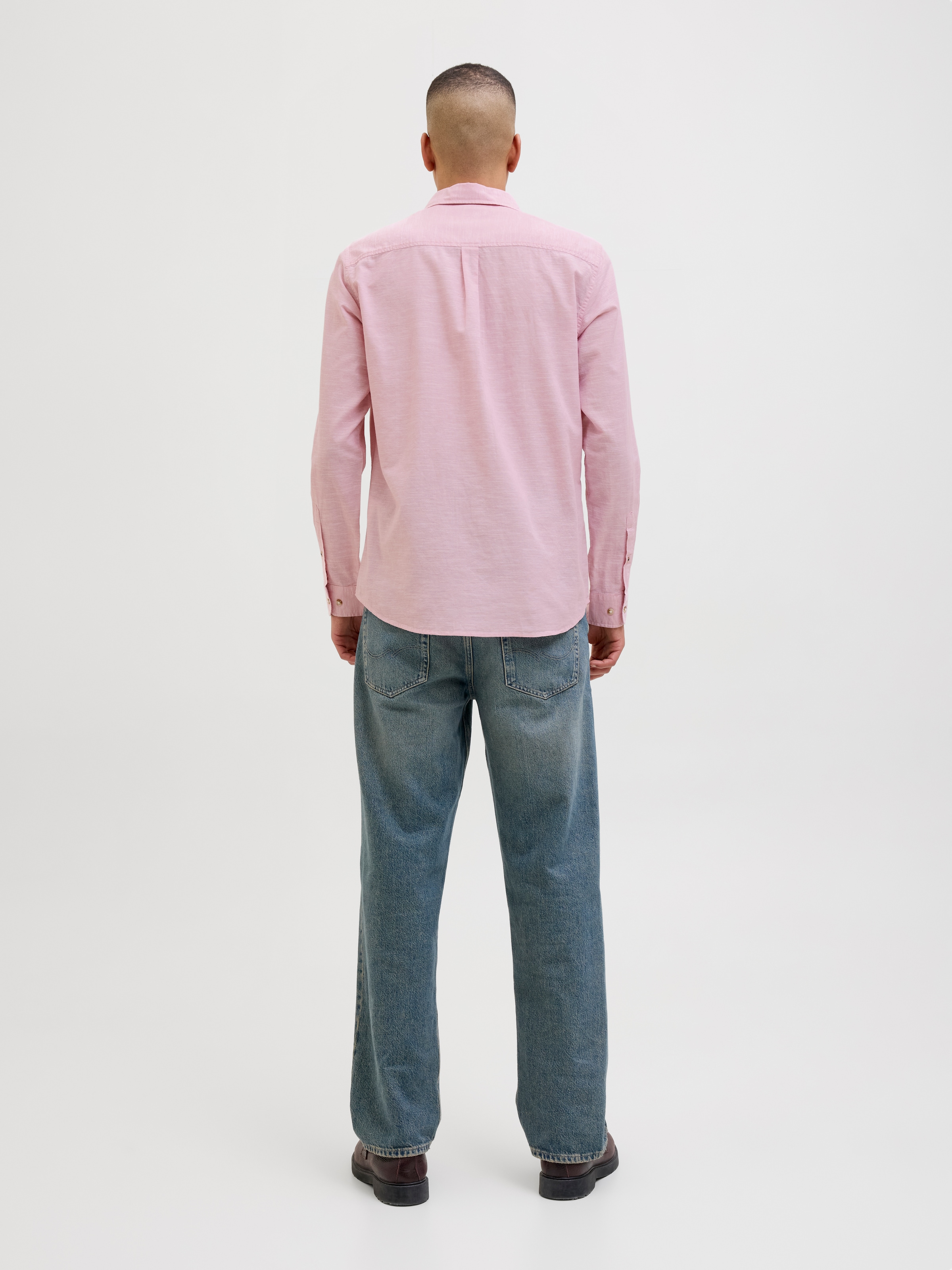 Jack & Jones Langarmhemd »JJESUMMER SHIRT LS SN«, mit Hemdkragen
