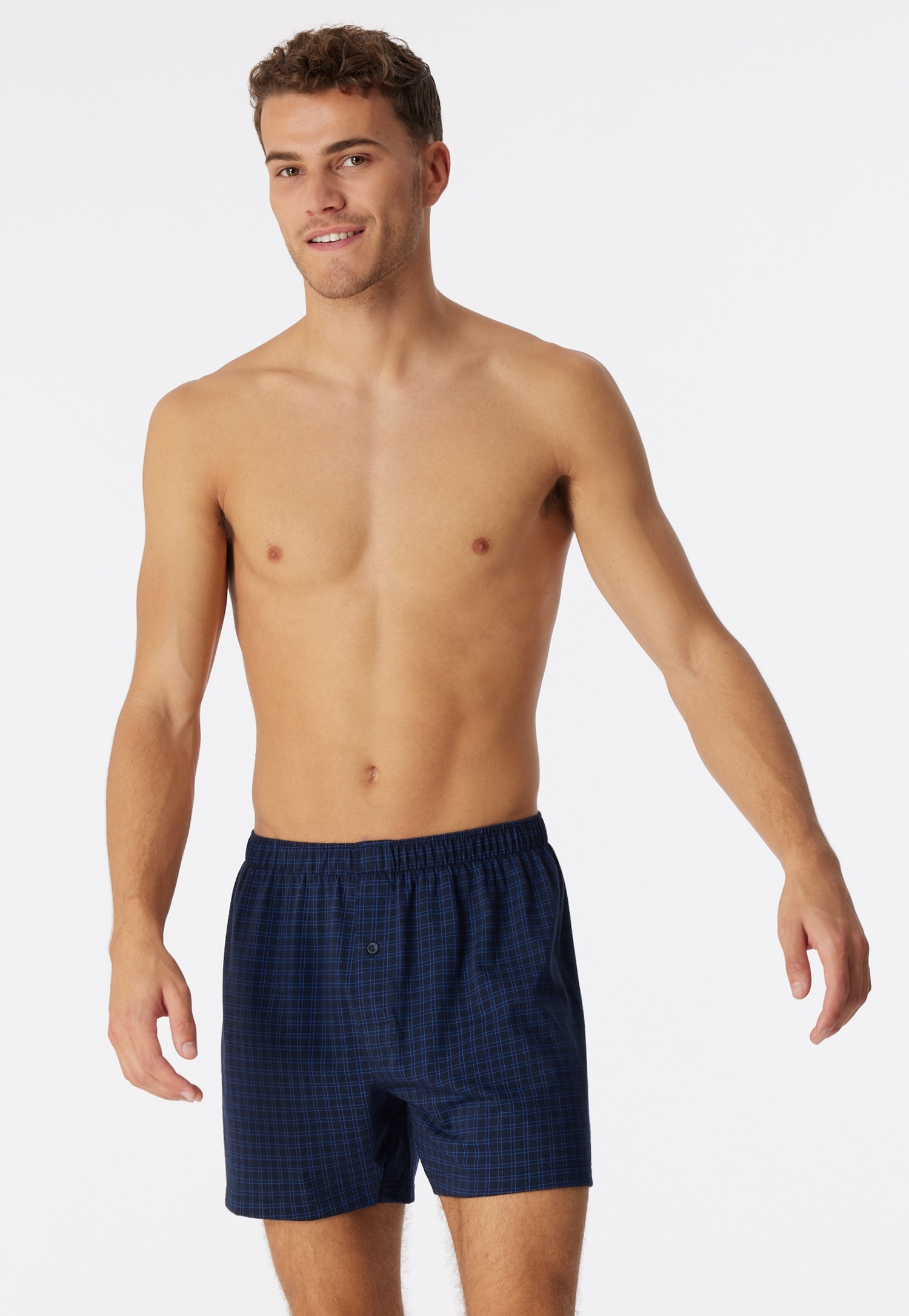 Schiesser Boxershorts »Cotton Casual« mit Eingriff, kariert