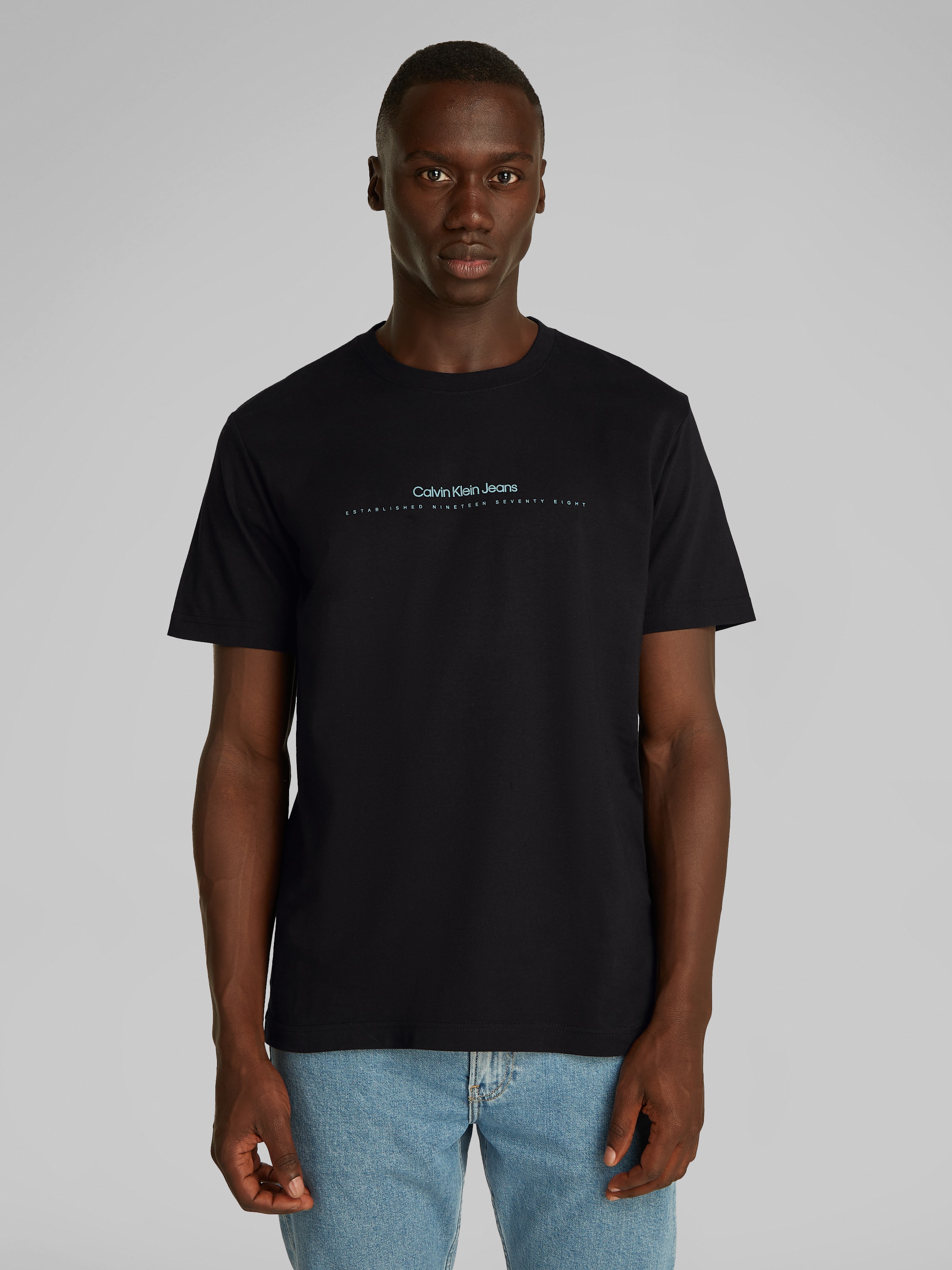 Calvin Klein Jeans Rundhalsshirt »MINIMAL LOGO TEE«, Logodruck