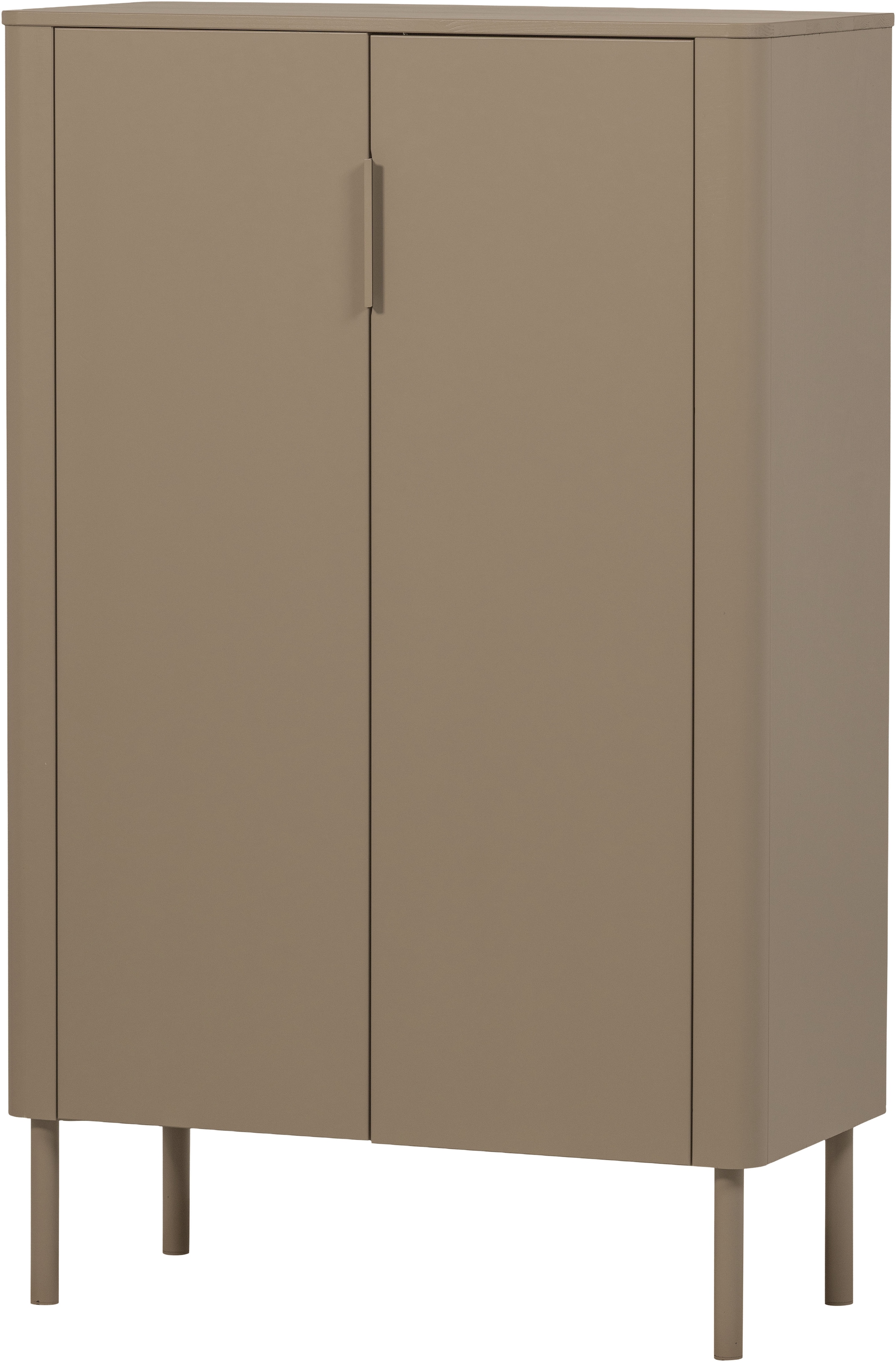 Image of WOOOD Highboard "Gunnar FSC-Mix Massivkiefer mit Dämpfung Funktion, 85 x 39 x 135 cm" Abgerundete Ecken, Tragkraft 15 kg pro Einlegeboden,sichtbare Maserung
