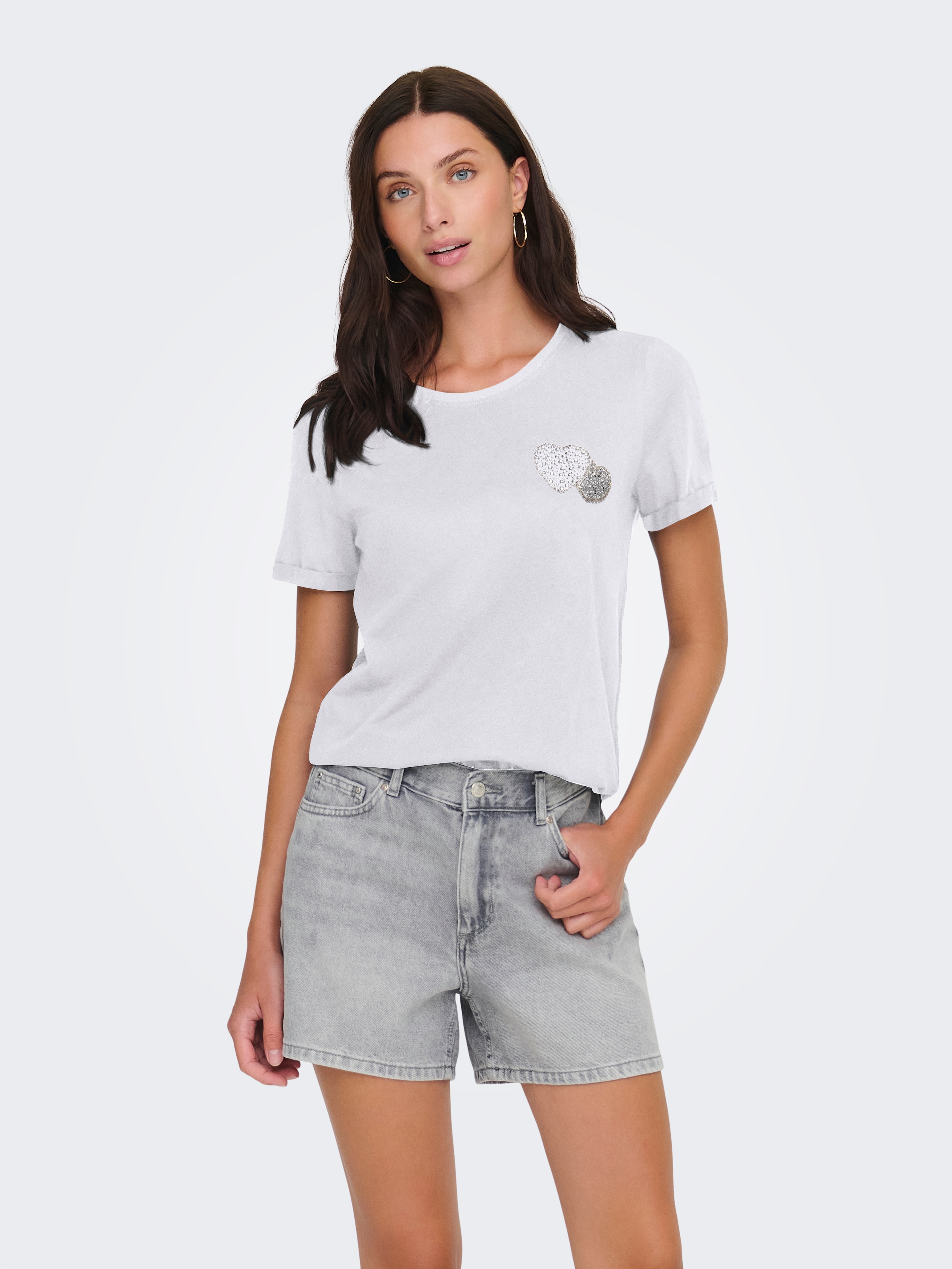 Image of ONLY Kurzarmshirt "ONLKITA LIFE LUX ICON S/S PRINT TOP JRS"