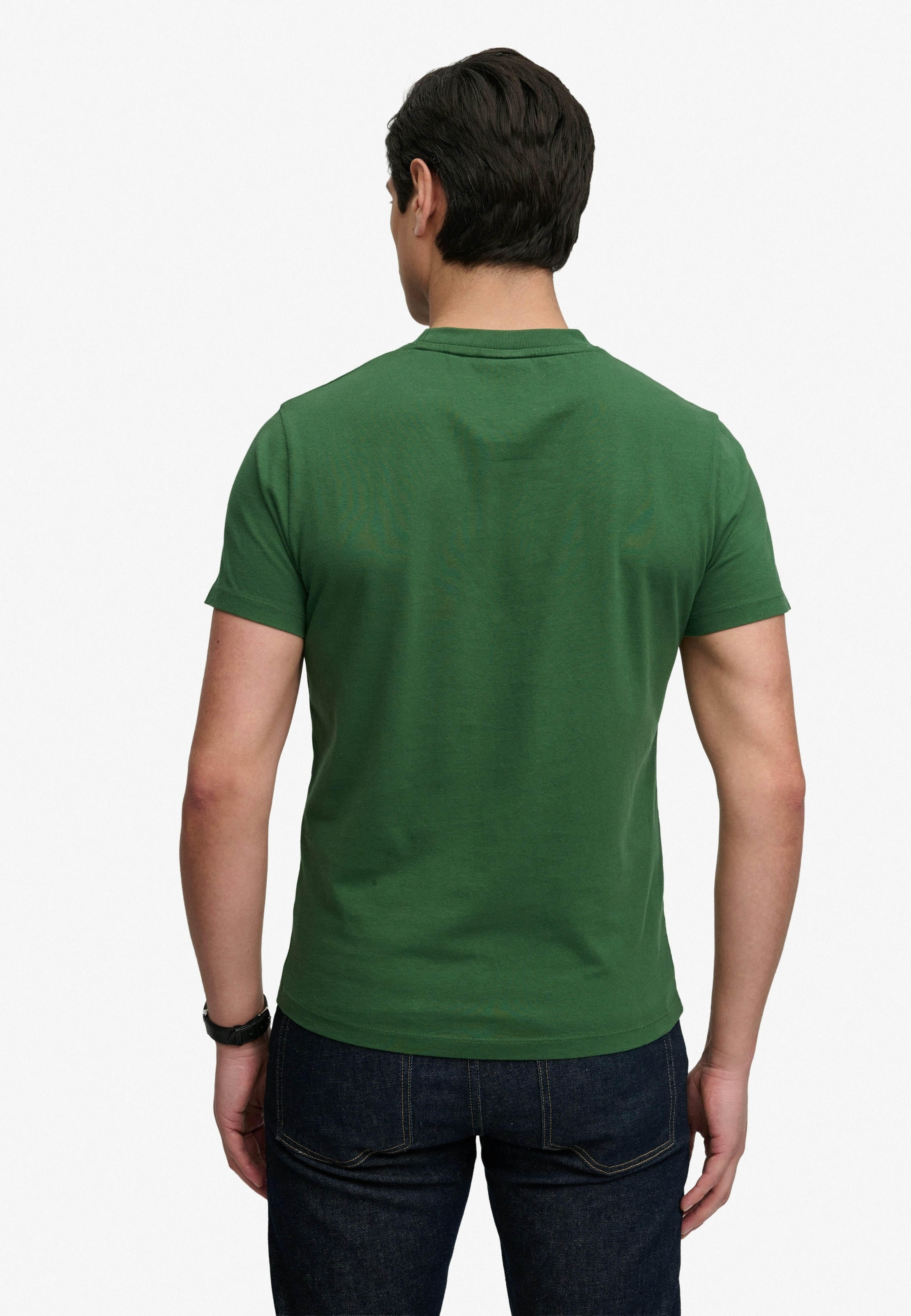 Superdry Shirt à col rond »ESSENTIAL SDCO LOGO EMB TEE« Baumwolle, regular fit