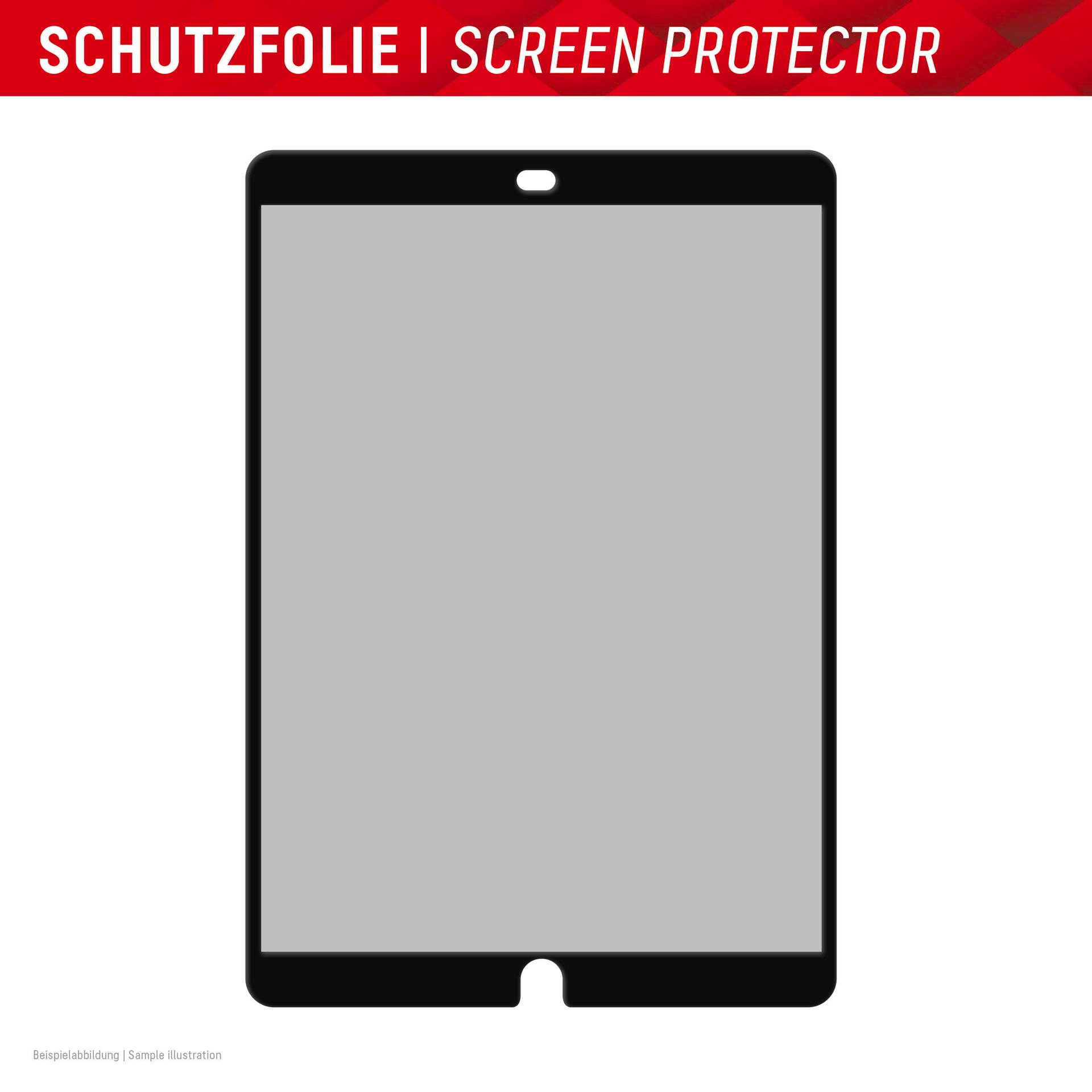 Displex Displayschutzfolie »Tablet Privacy Safe«, für Apple iPad 10,2 (7/8/9 Gen), Blickschutzfolie, Schutzfolie, Bildschirmschutz, kratz- & stossfest