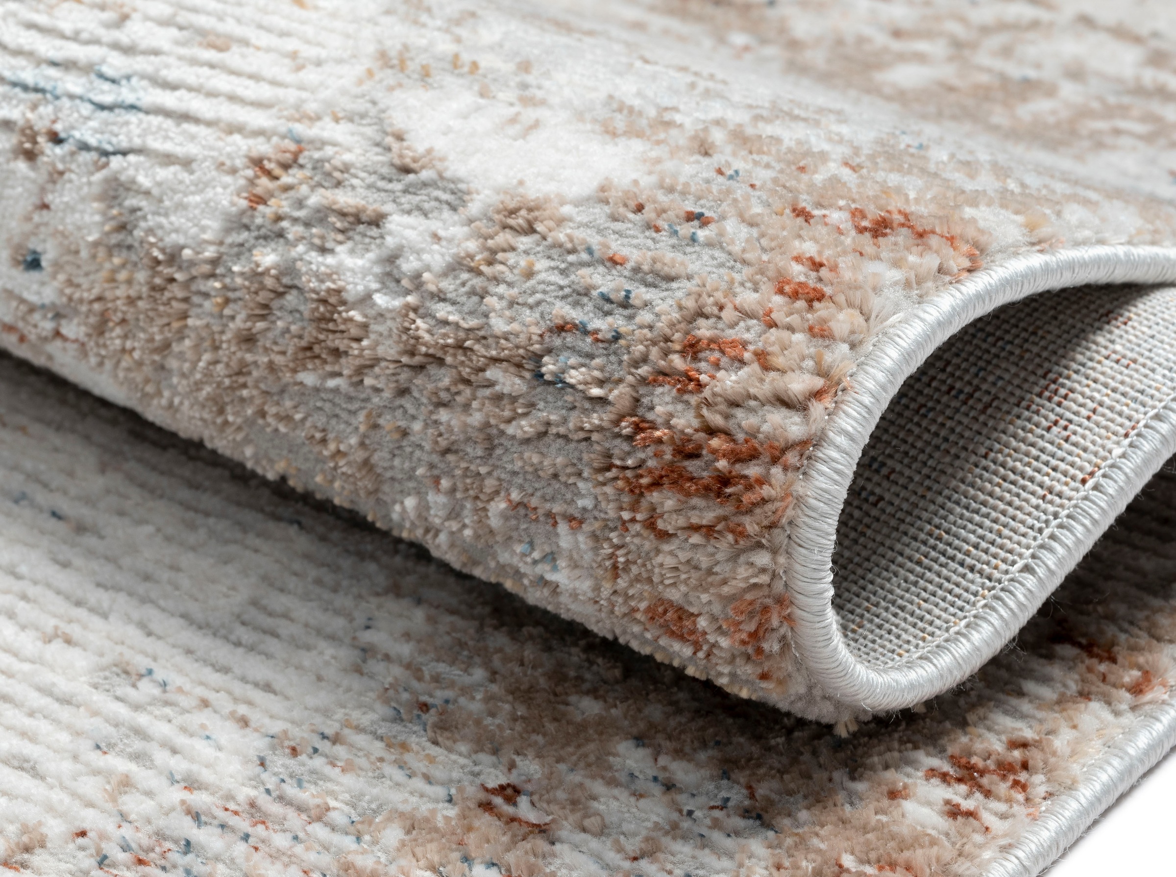 Myflair Möbel & Accessoires Tapis »Esme 2« Rectangulaire 8 mm Höhe Kurzflor, Vintage Look, mit Fransen, besonders weich durch Microfaser