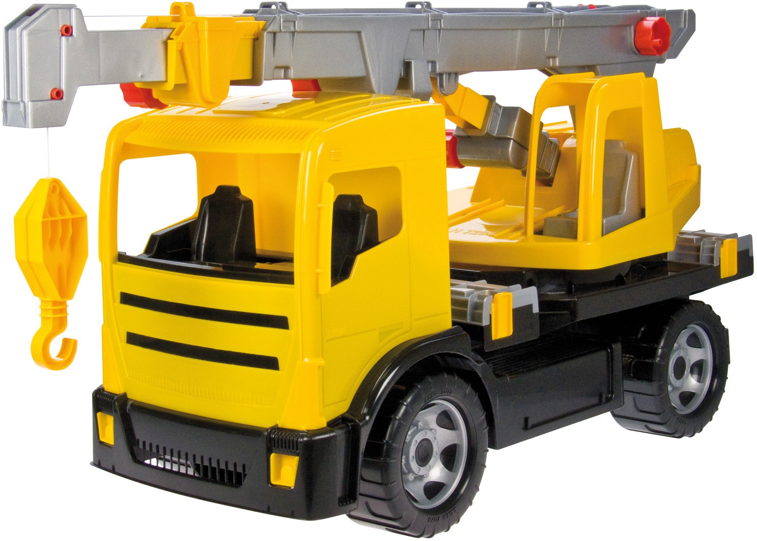 Image of Lena Spielzeug-Krankenwagen "Giga Trucks, gelb-schwarz" Made in Europe