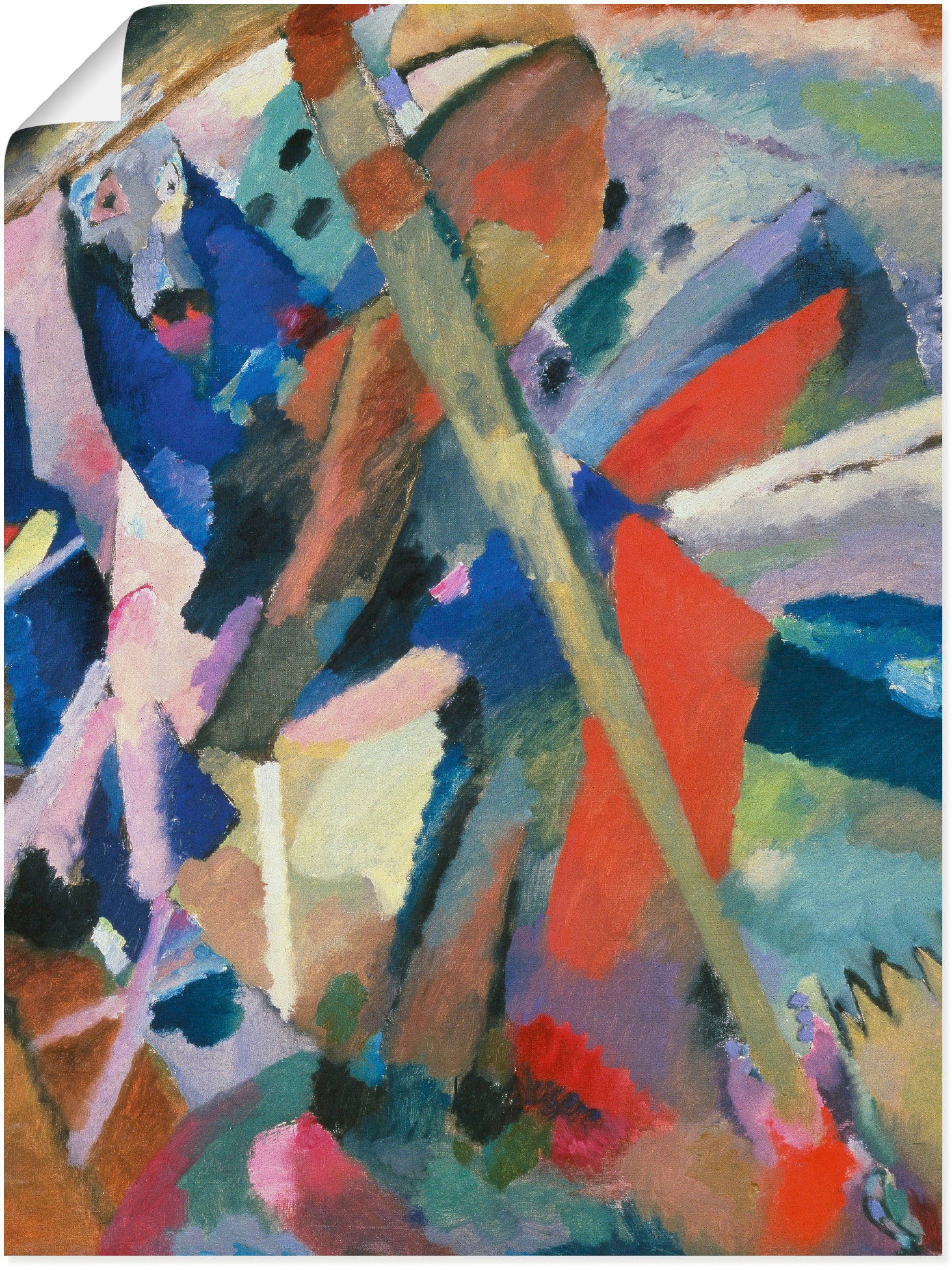 Image of Artland Wandbild »Der Heilige Georg. 1911«, Gegenstandslos, (1 St.), in vielen Grössen & Produktarten -Leinwandbild, Poster, Wandaufkleber / Wandtattoo auch für Badezimmer geeignet bei Ackermann Versand Schweiz