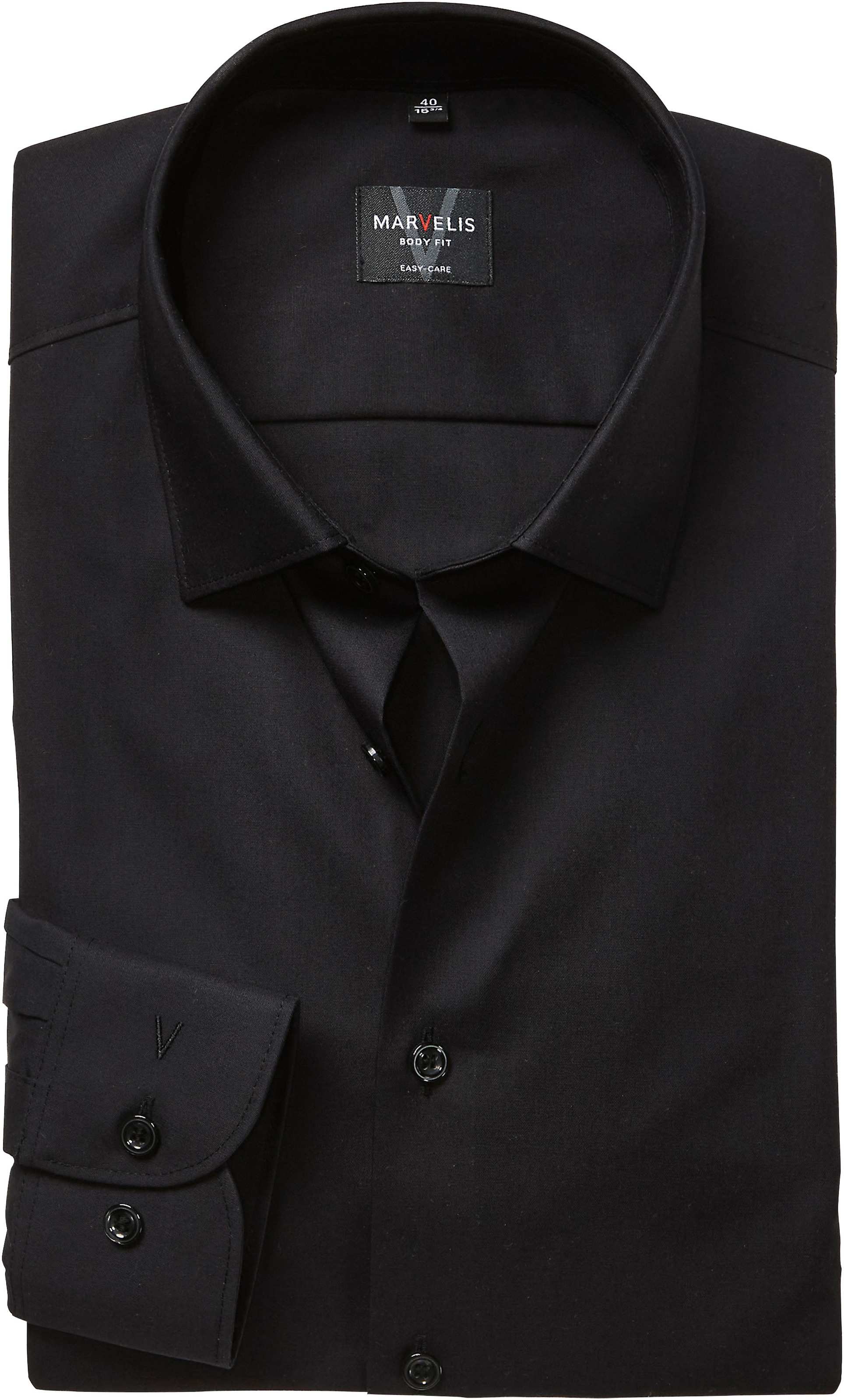 Image of MARVELIS Langarmhemd New York Kentkragen, Businesshemd, körpernah, extra langer Arm