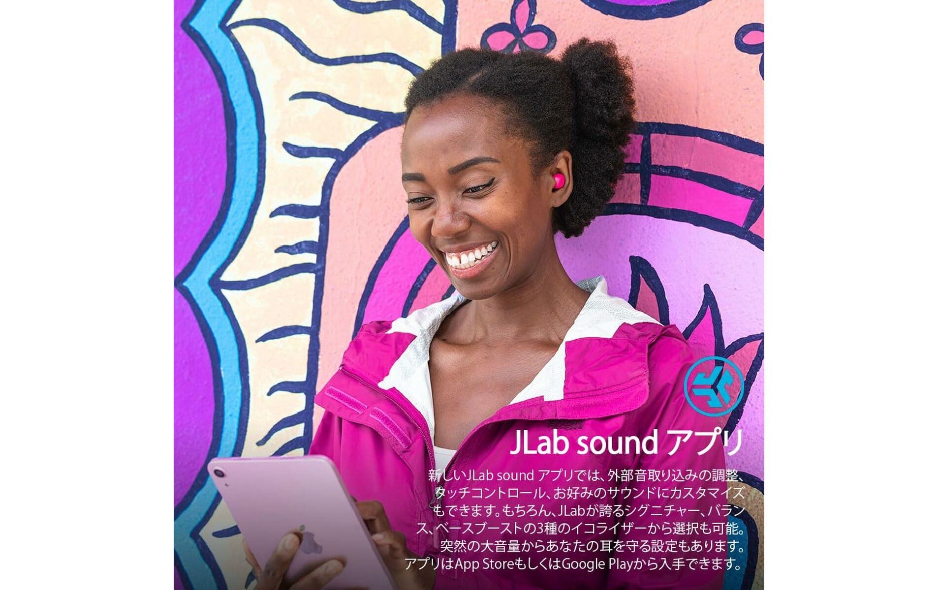 Jlab Écouteurs intra-auriculaires sans fil »True Wireless JBuds Mini« avec microphone intégré