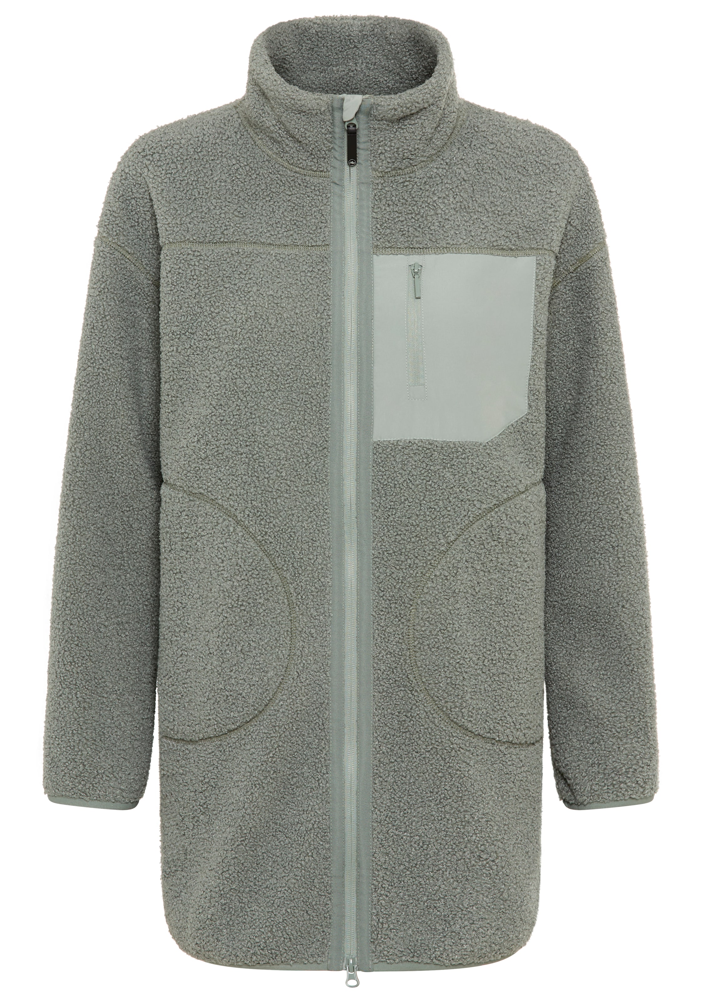 Polarino Fleecejacke, Teddy Fleece Jacke, Oversize