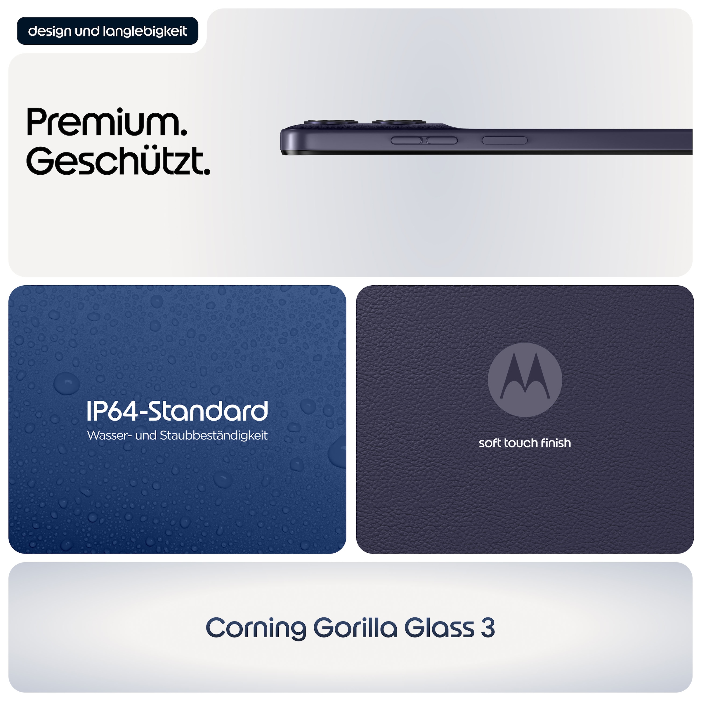 Motorola Smartphone »moto g 17« PANTONE® Evening Blue