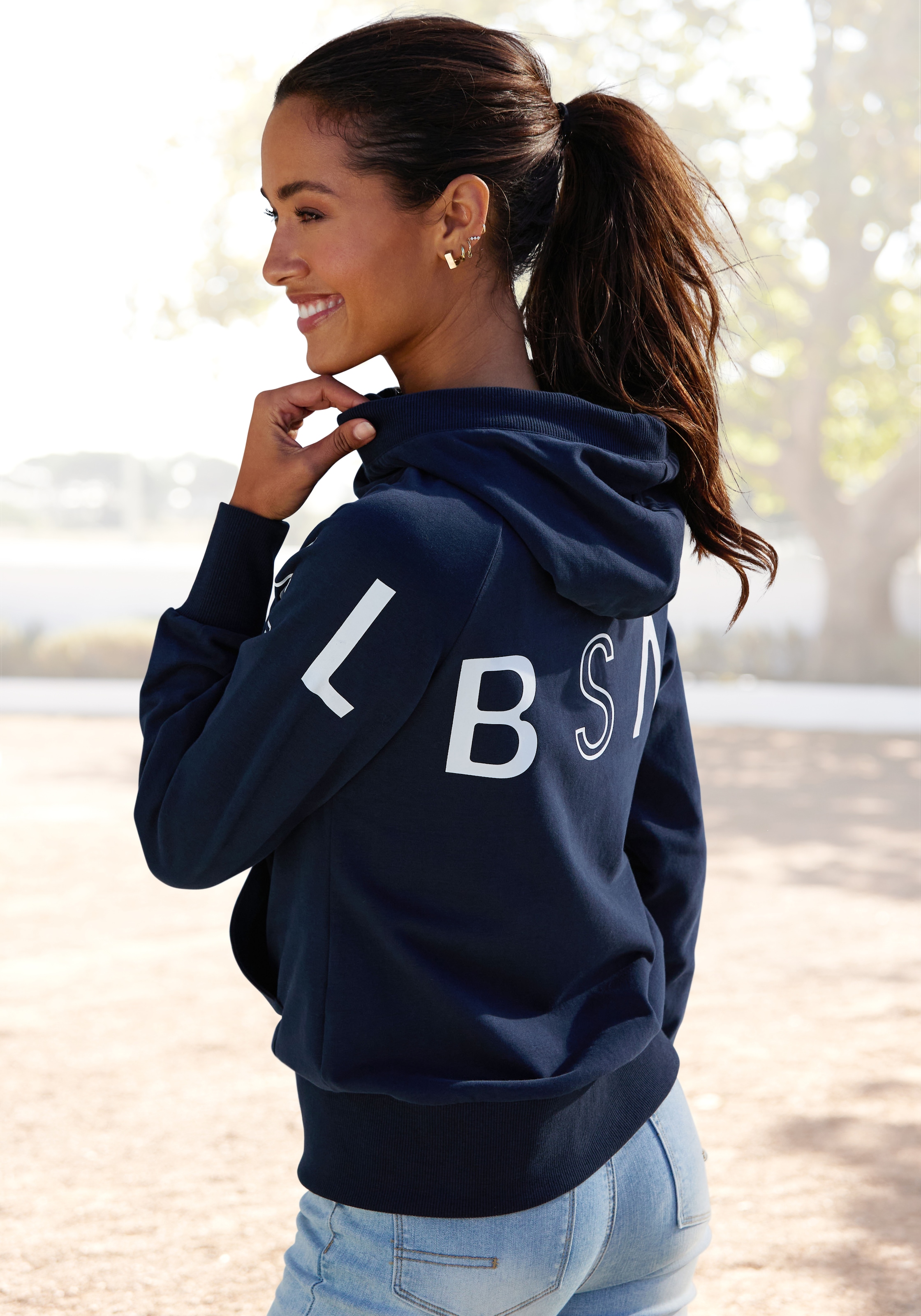 Image of Elbsand Kapuzensweatjacke "Kinea"