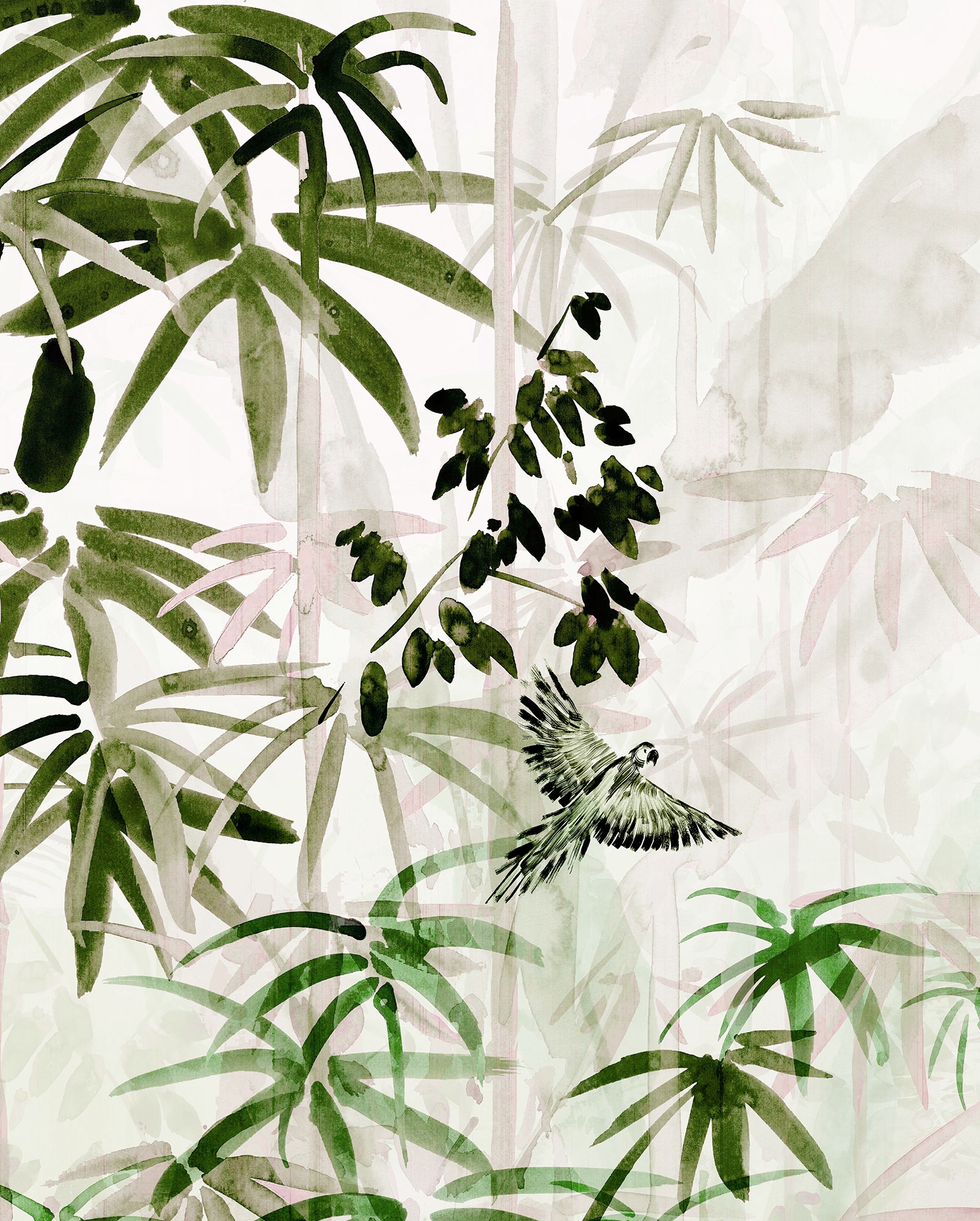 Komar Poster »Bamboo Forest«, (1 St.), Kinderzimmer, Schlafzimmer, Wohnzimmer