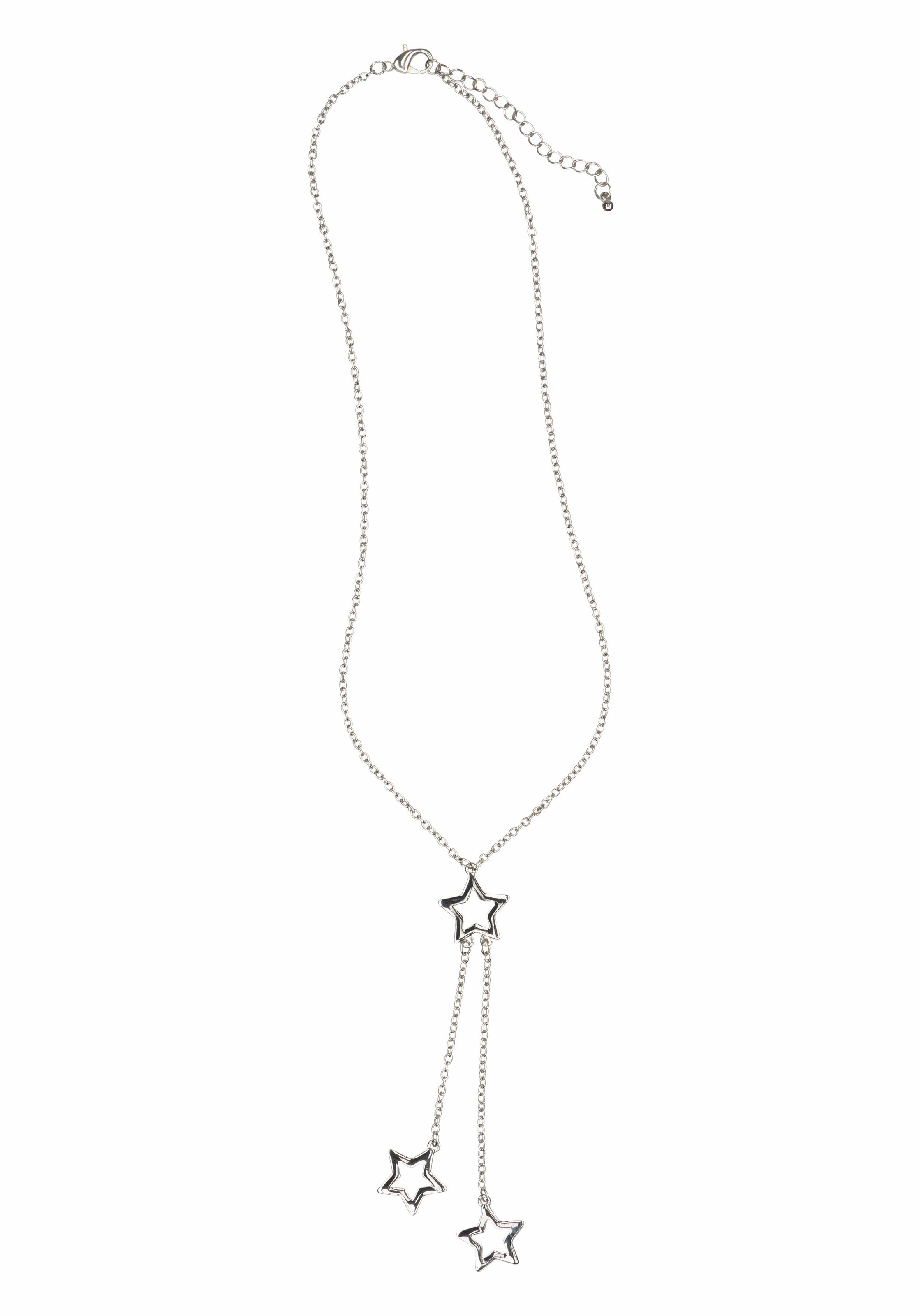 Kette mit Anhänger »in Y-Form mit Sternen«