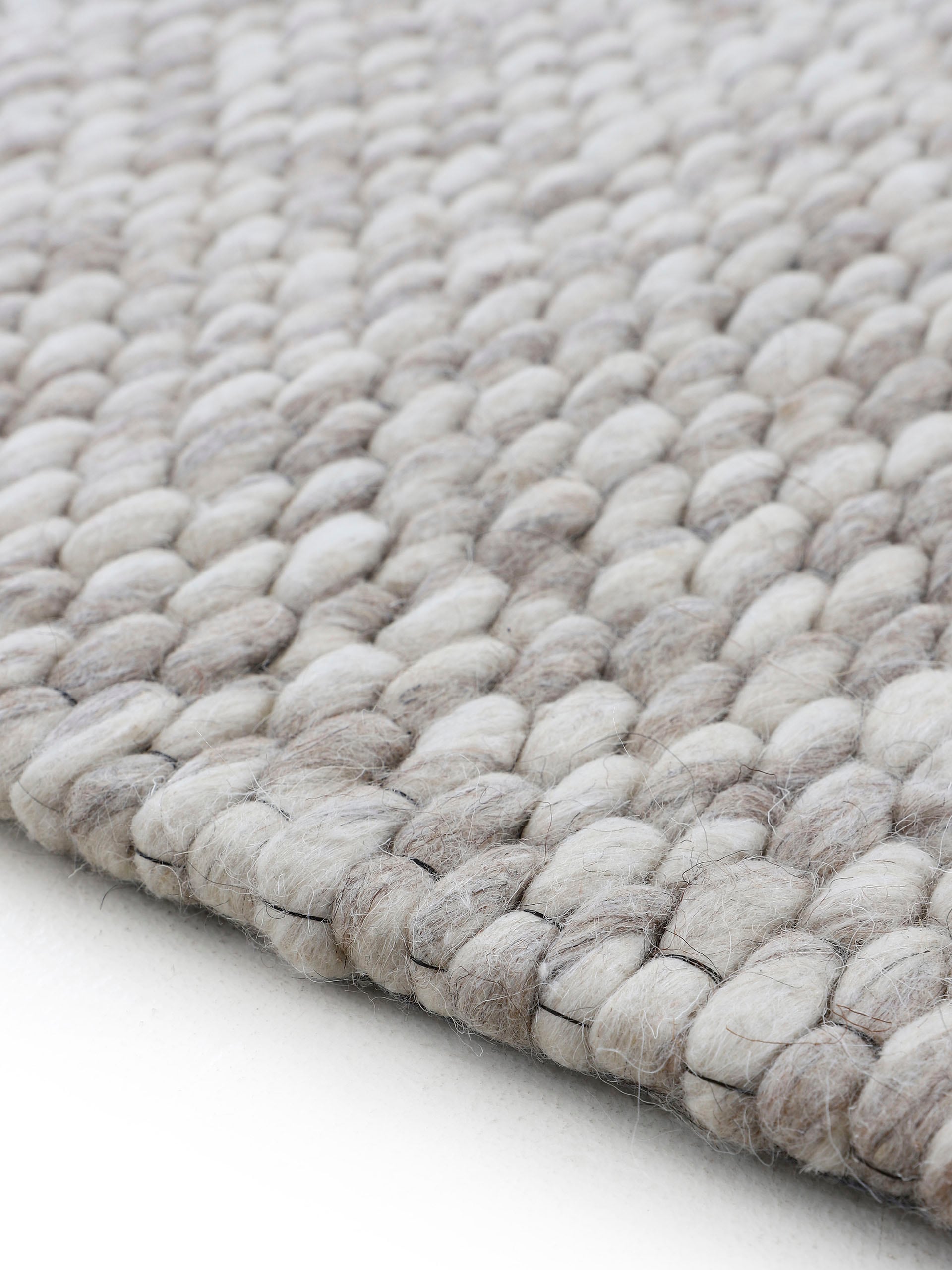 carpetfine Wollteppich »Sina«, rechteckig, 14 mm Höhe, Handweb Teppich, reine Wolle, meliert, handgewebt, weich & kuschelig