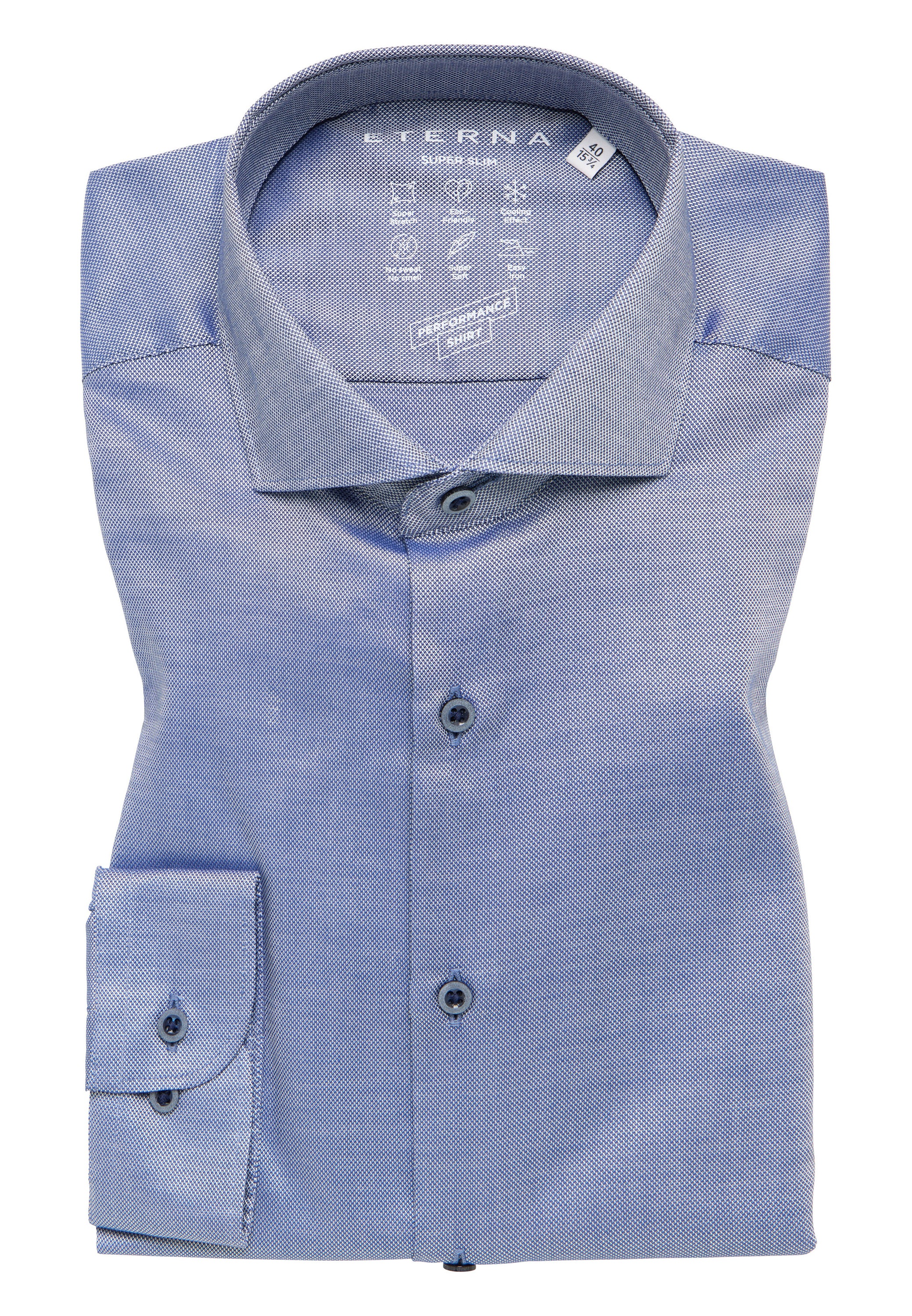 Eterna Langarmhemd »SUPER SLIM« EASY IRON (bügelleicht)