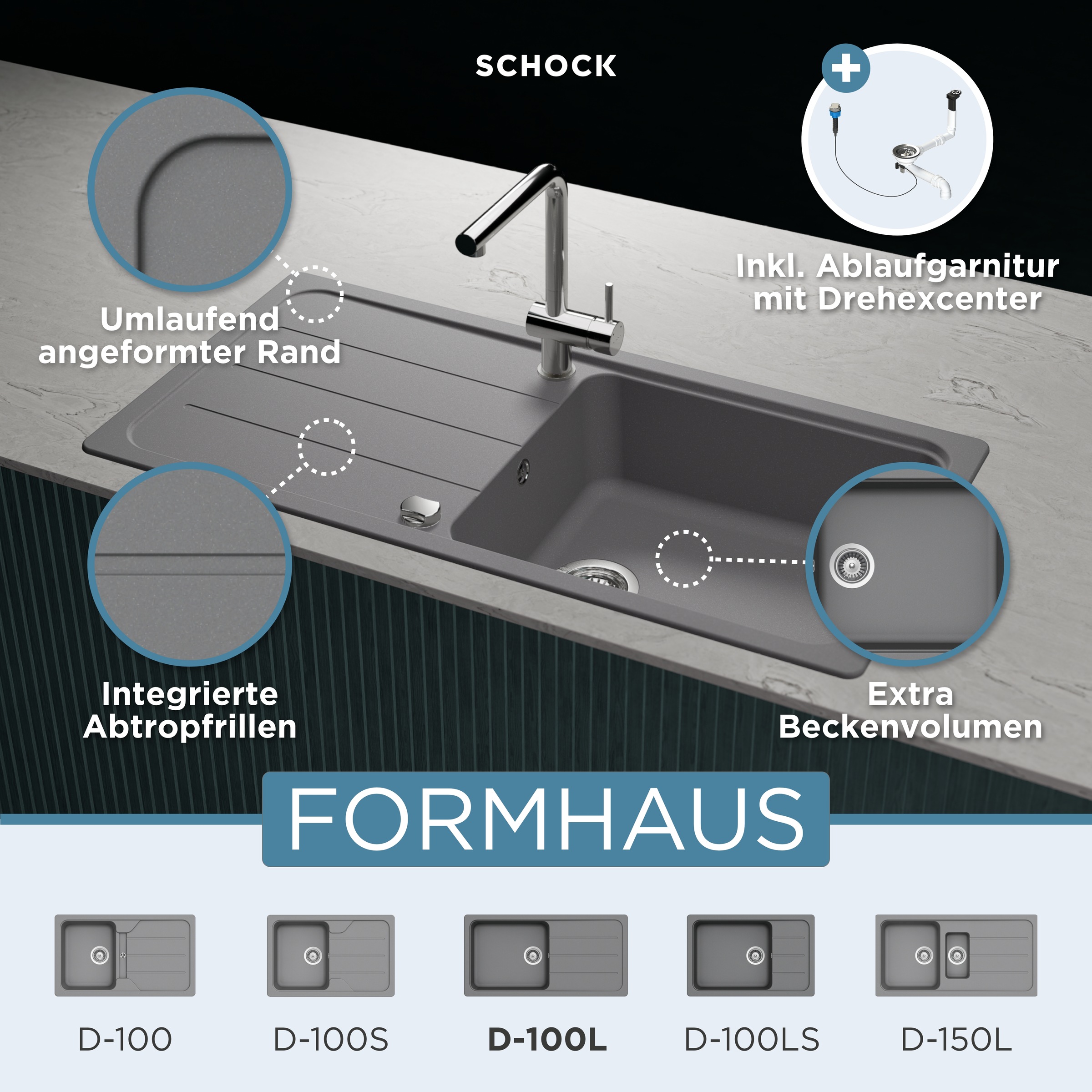Schock Granitspüle "Formhaus"